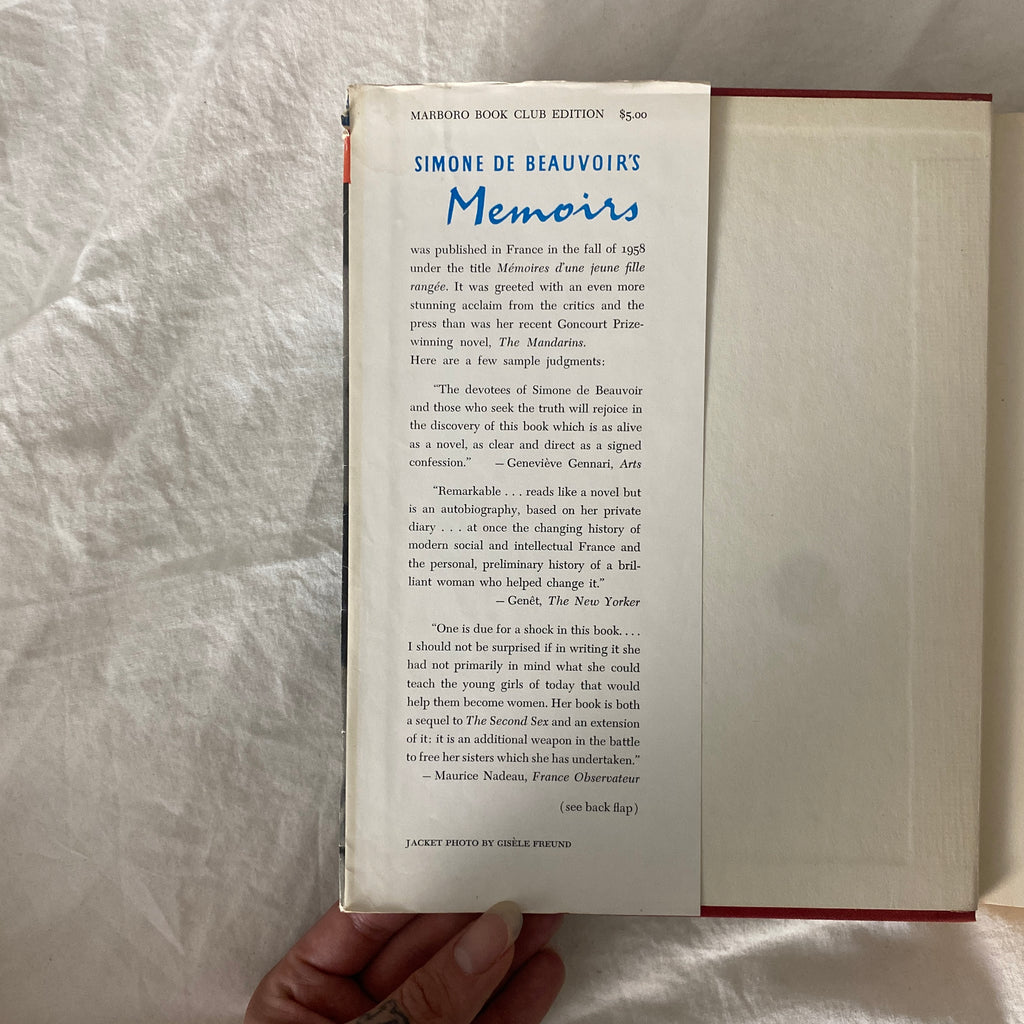 Memories of a Dutiful Daughter by Simone de Beauvoir