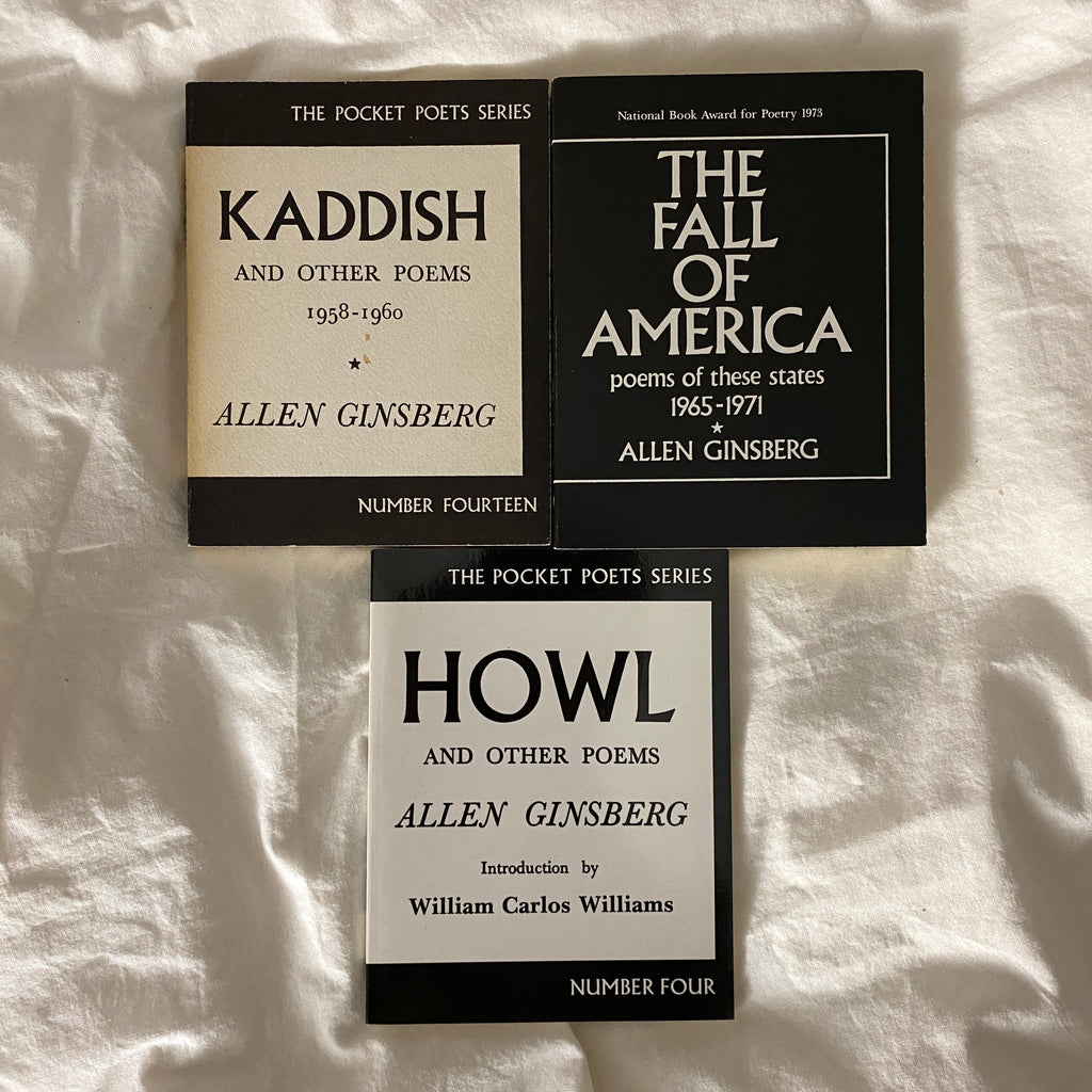 Kaddish, The Fall of America and Howl by Allen Ginsberg