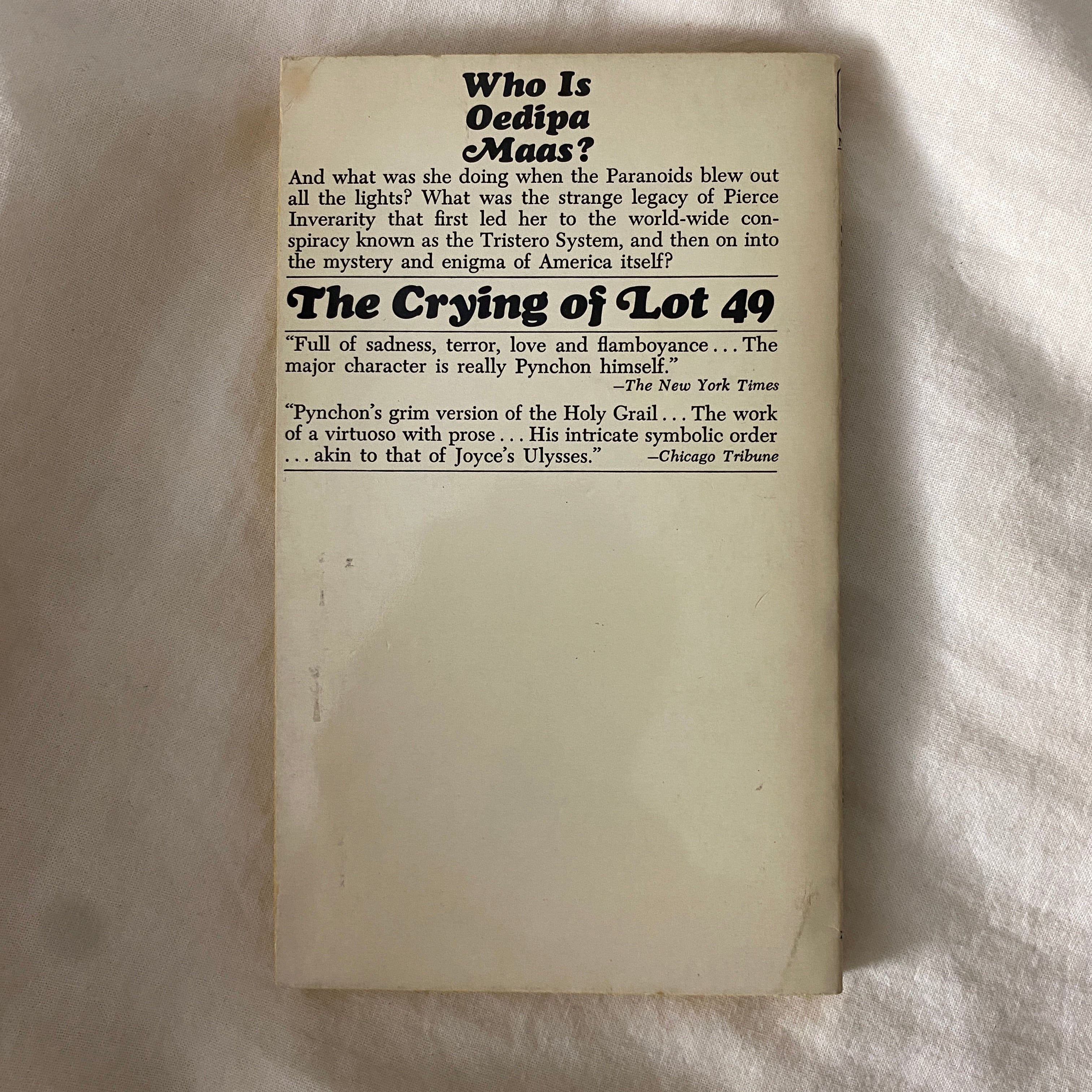 The Crying of Lot 49 by Thomas Pynchon