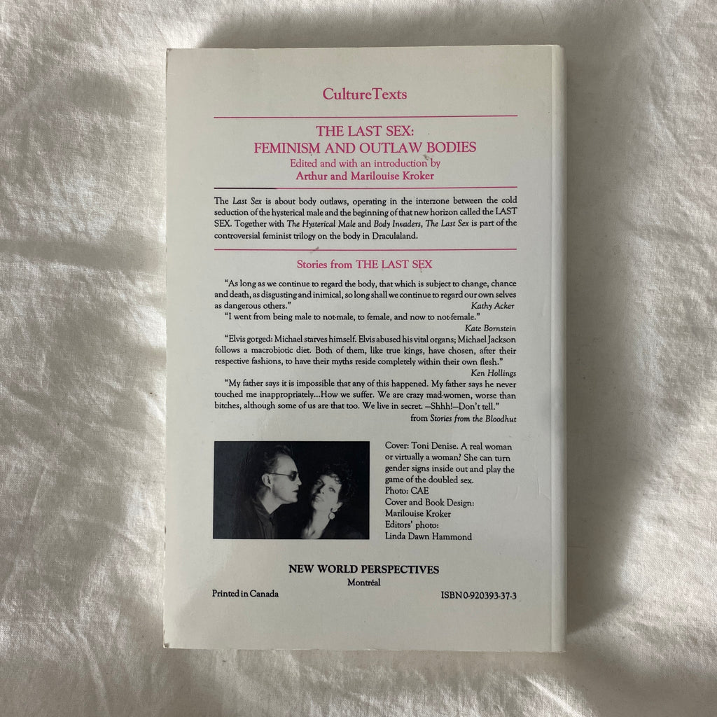 The Last Sex edited by Arthur and Marilouise Kroker