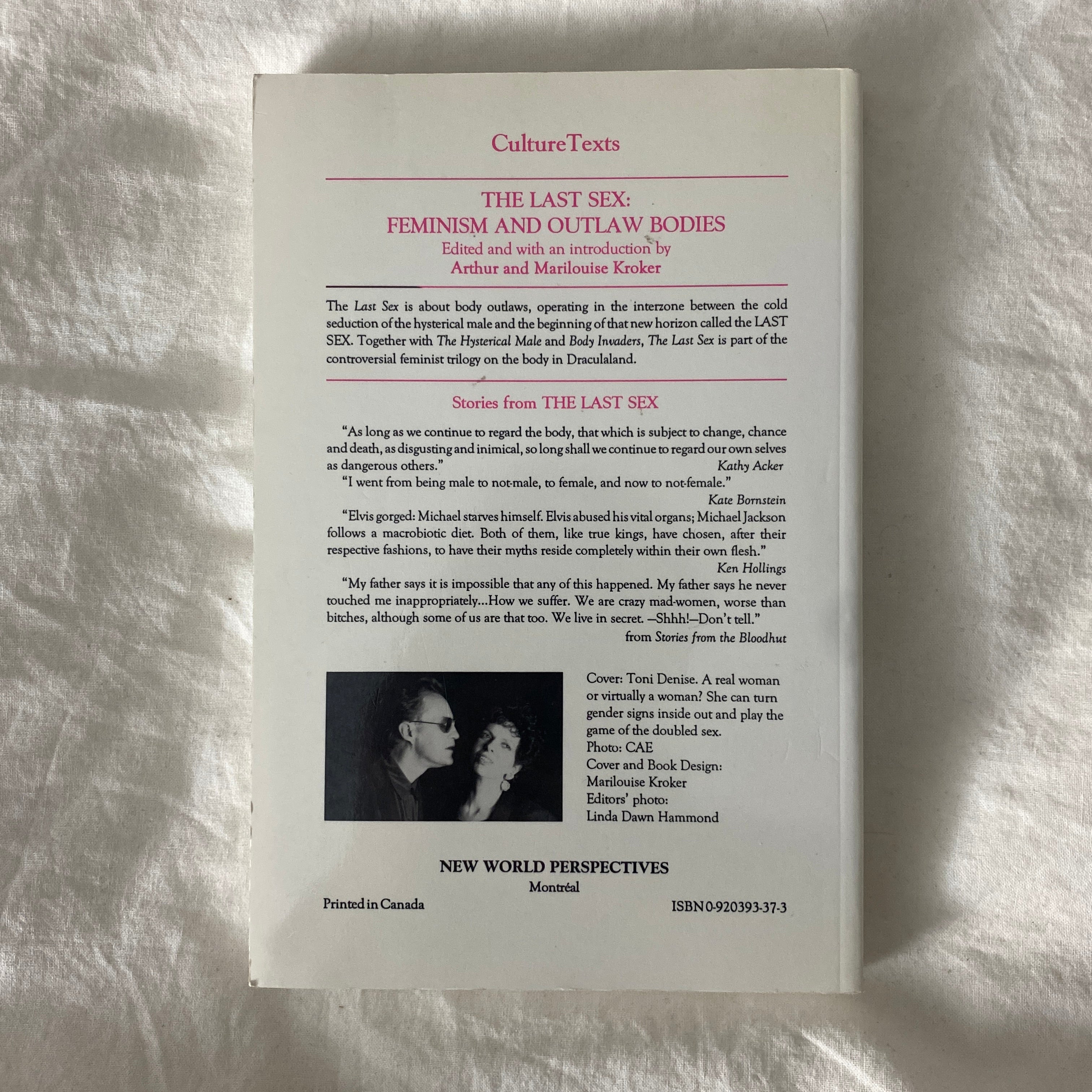 The Last Sex edited by Arthur and Marilouise Kroker