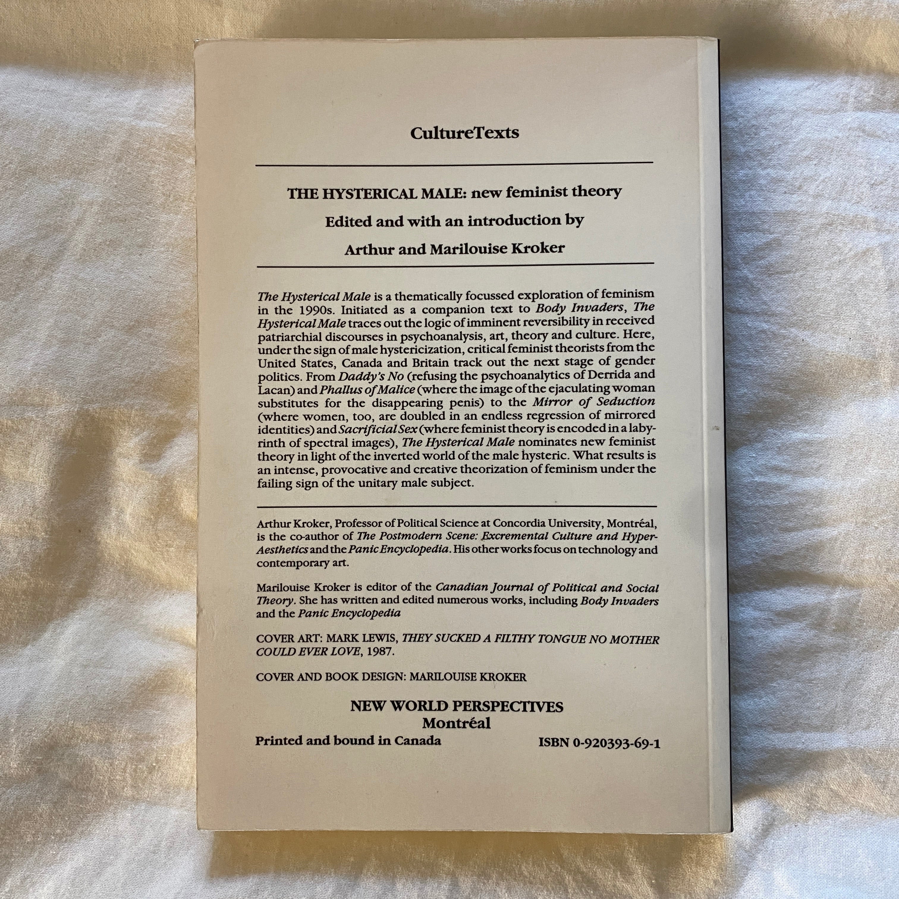 The Hysterical Male by Arthur and Marilouise Kroker