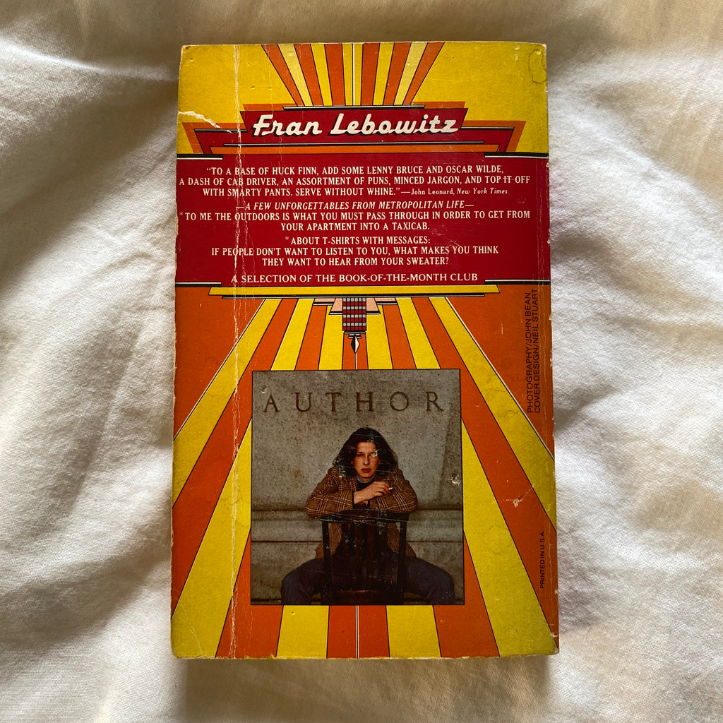 Metropolitan Life by Fran Lebowitz