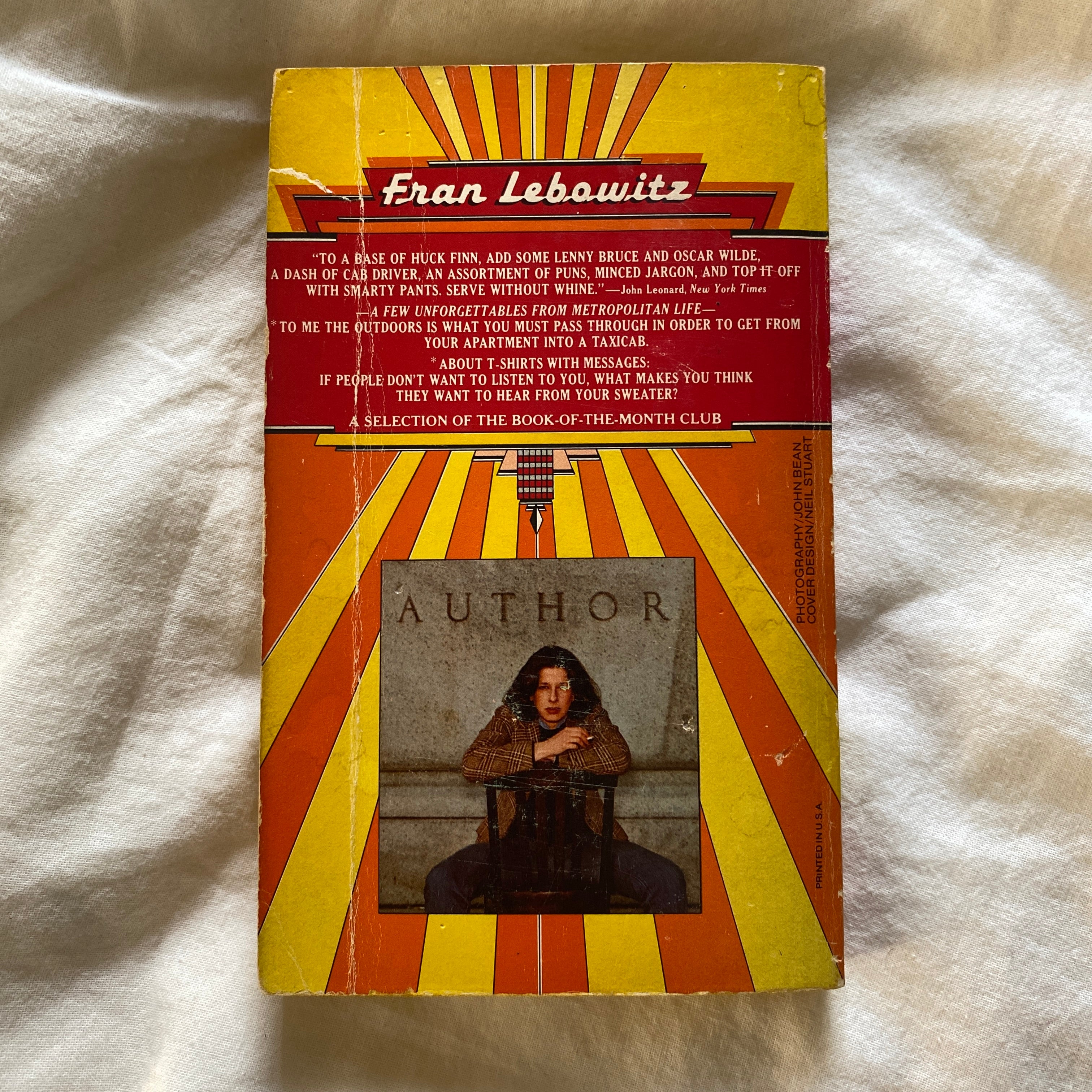 Metropolitan Life by Fran Lebowitz