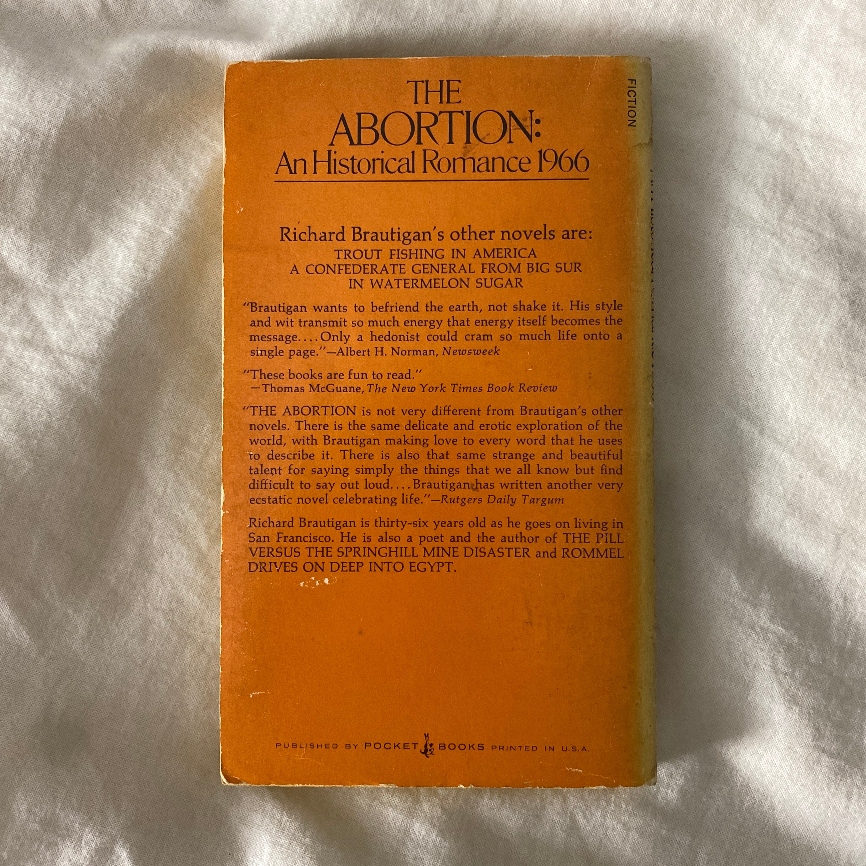 The Abortion: An Historical Romance 1966 by Richard Brautigan