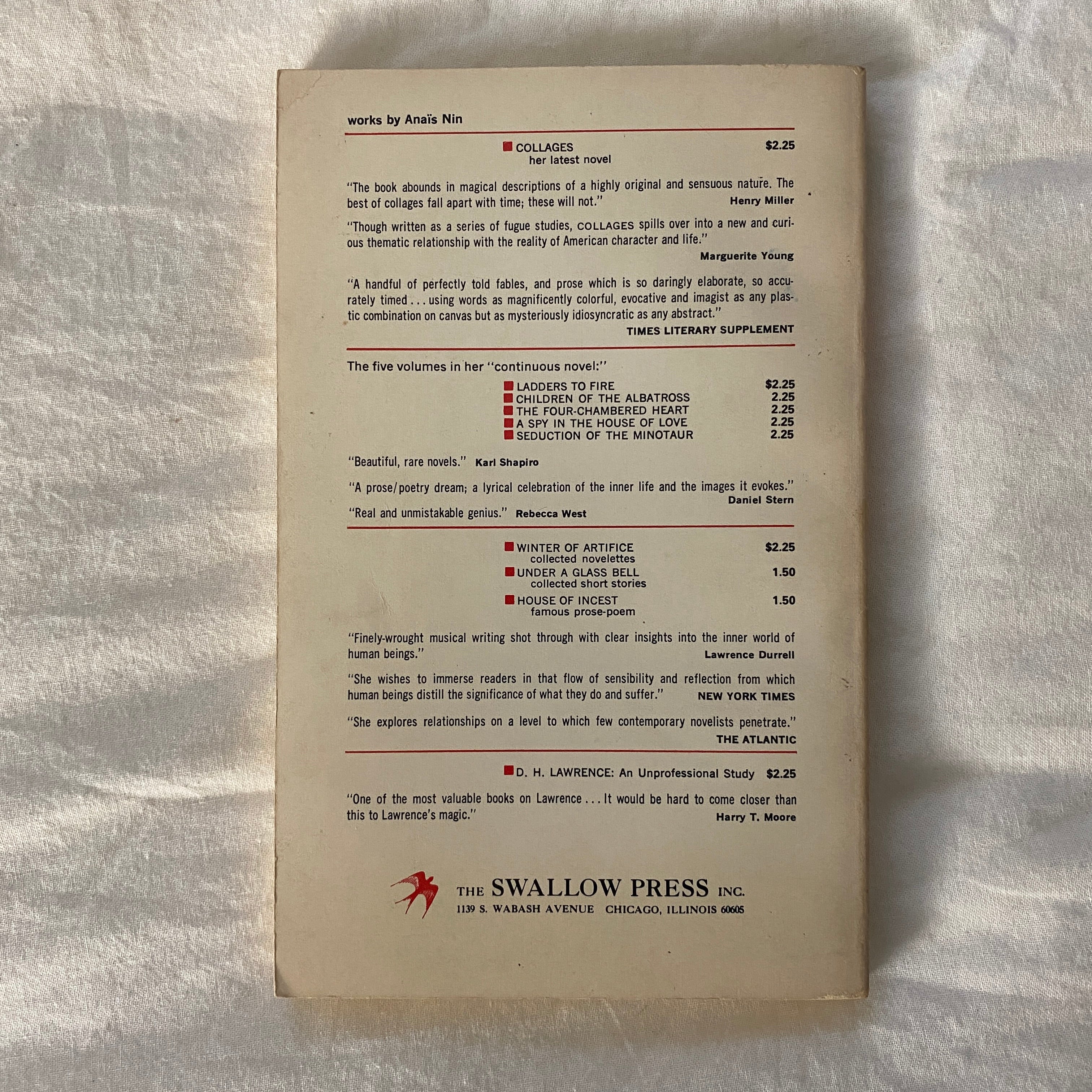 Ladders to Fire by Anaïs Nin
