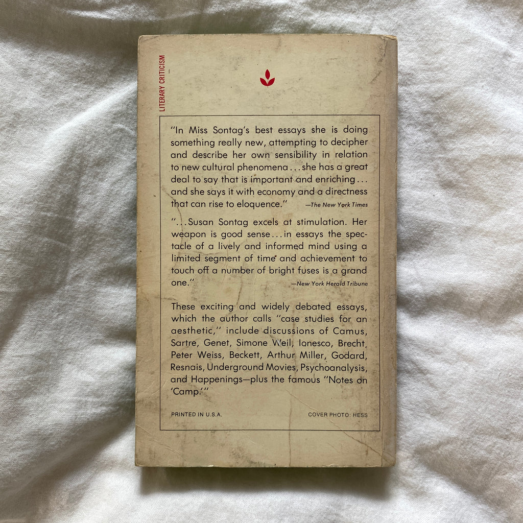 Against Interpretation by Susan Sontag