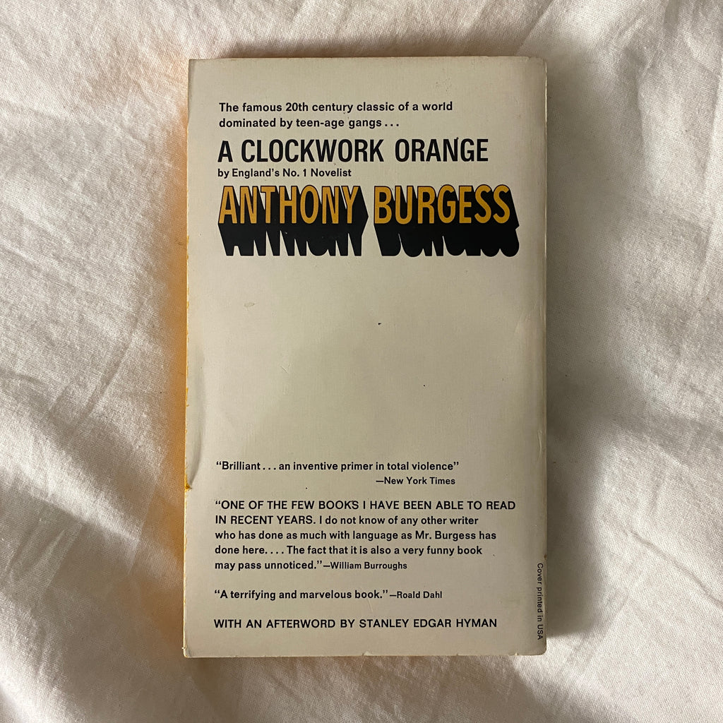 A Clockwork Orange by Anthony Burgess