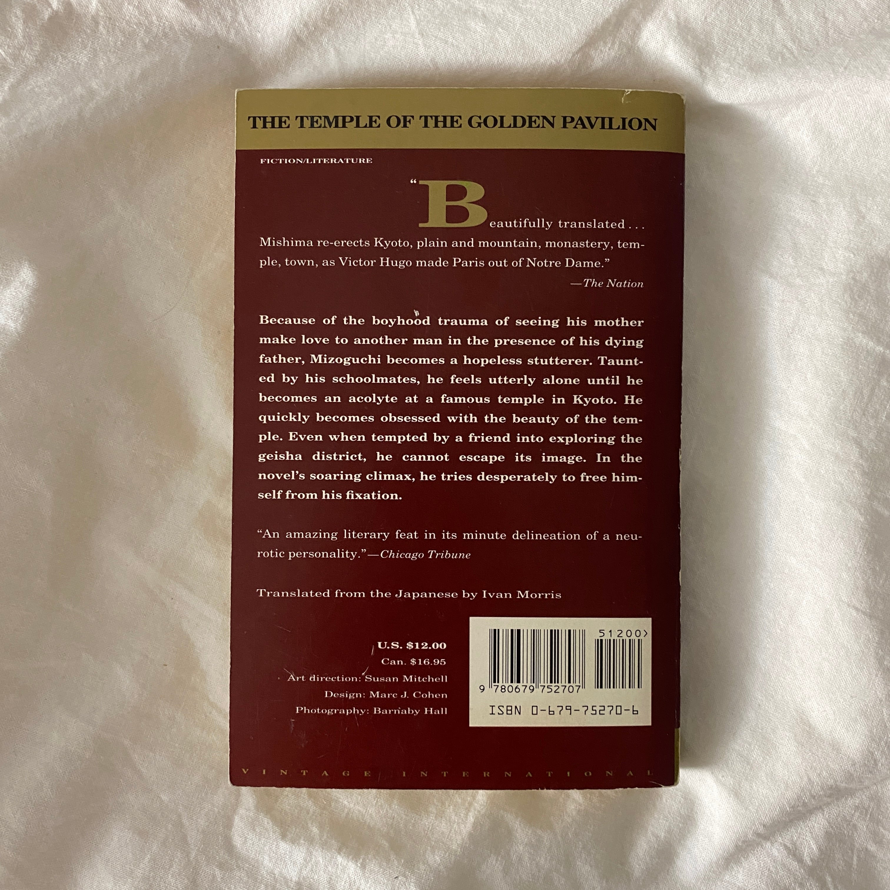 The Temple of the Golden Pavillion by Yukio Mishima