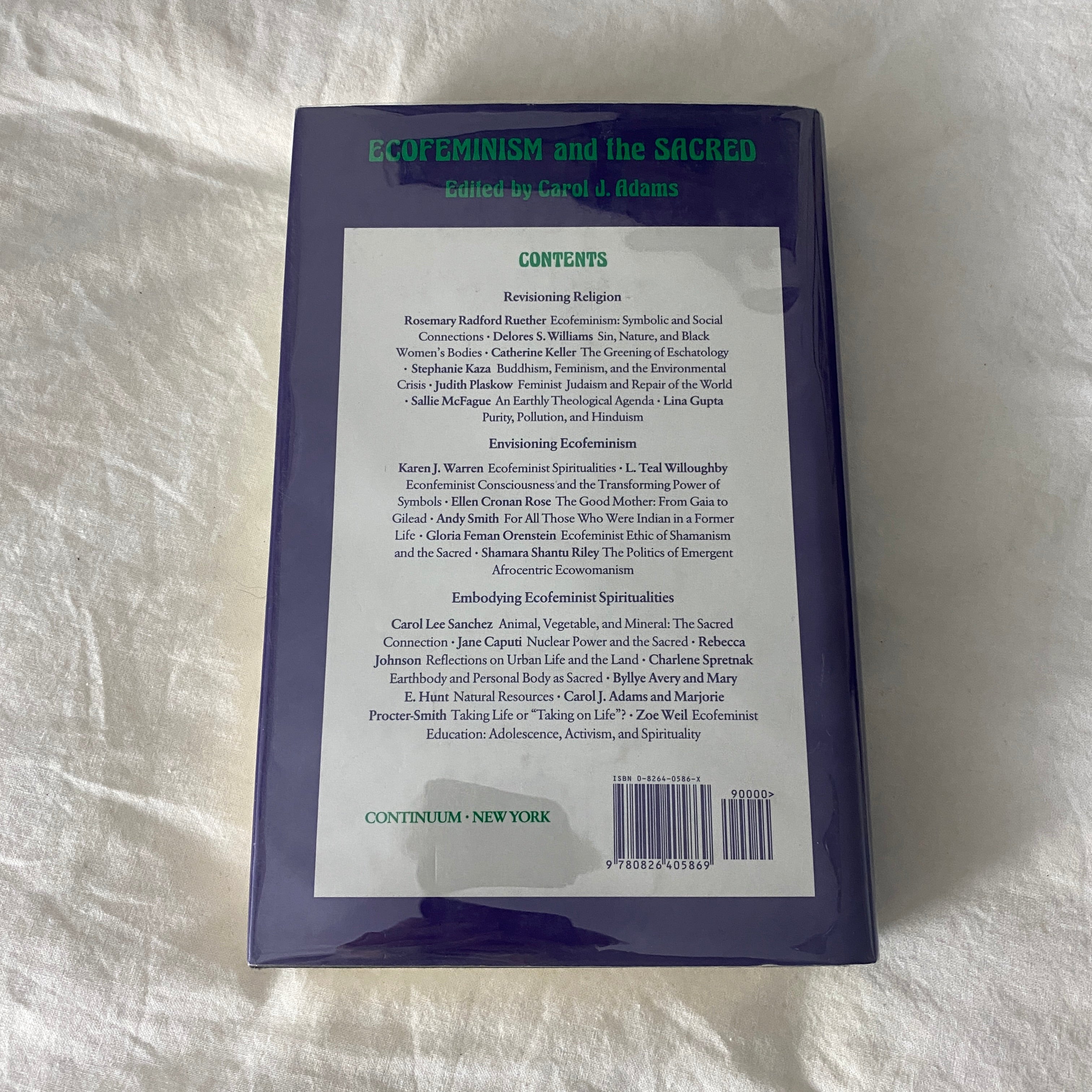 Ecofeminism and the Sacred edited by Carol J. Adams