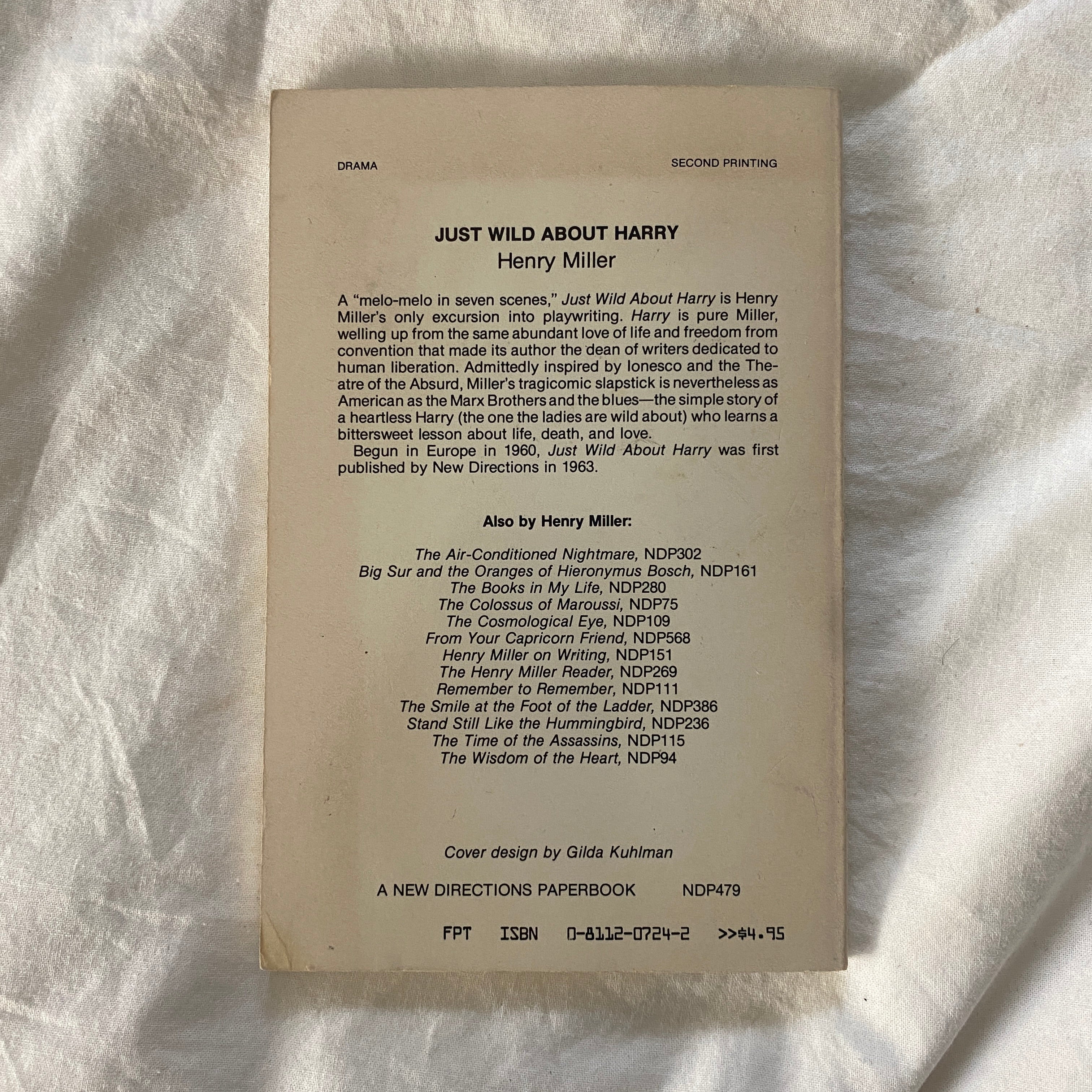 Just Wild About Harry by Henry Miller