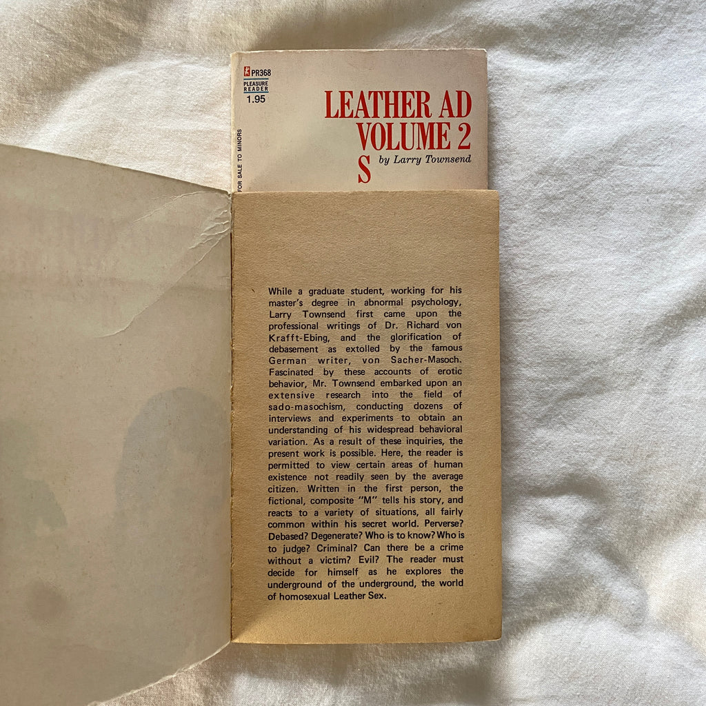 Leather Ad Volume 1 M & Volume 2 S by Larry Townsend set