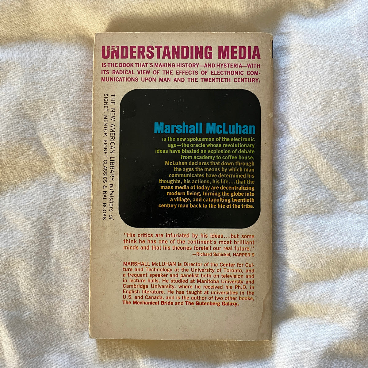 Understanding Media: The Extension of Man by Marshall McLuhan