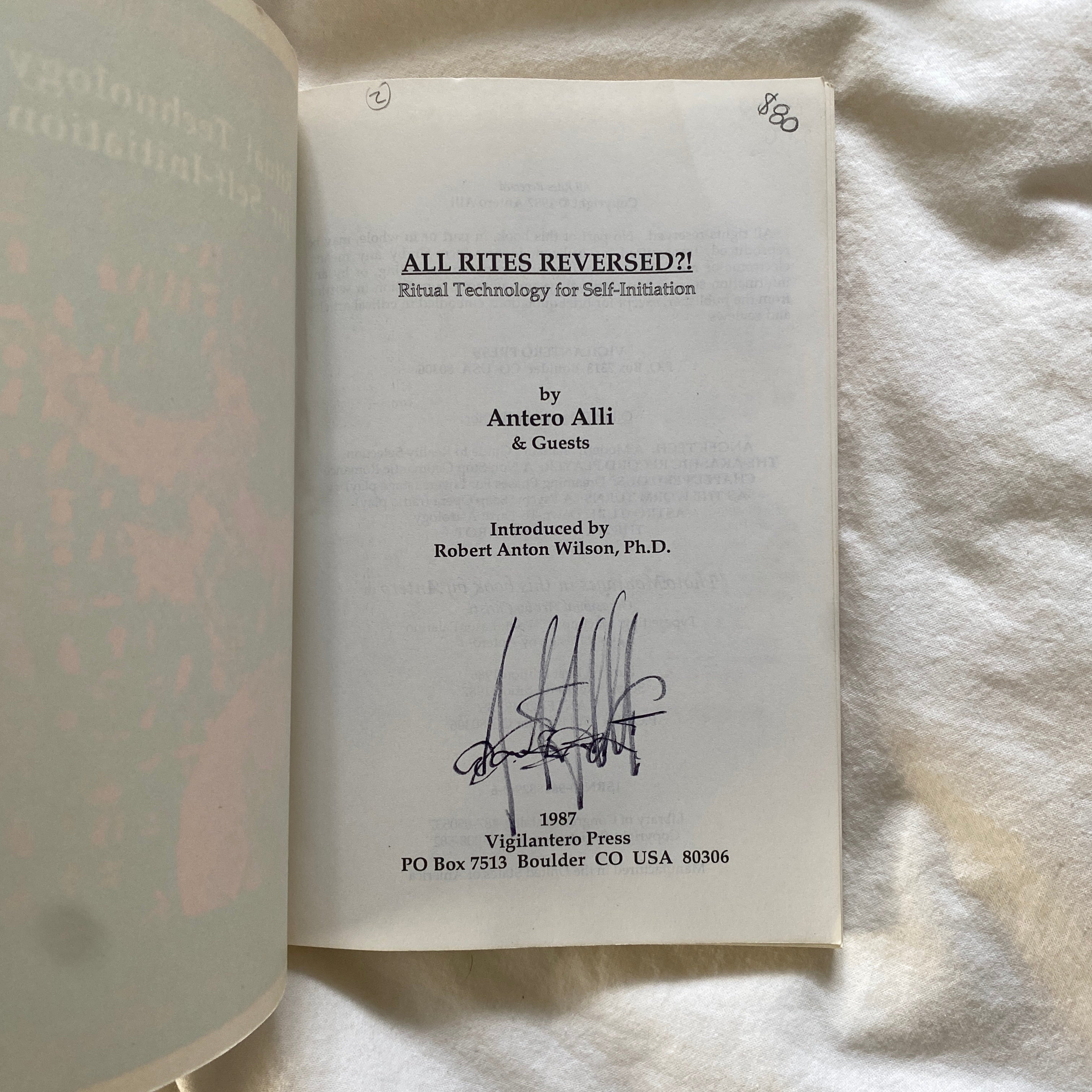 All Rites Reverses?! by Antero Alli