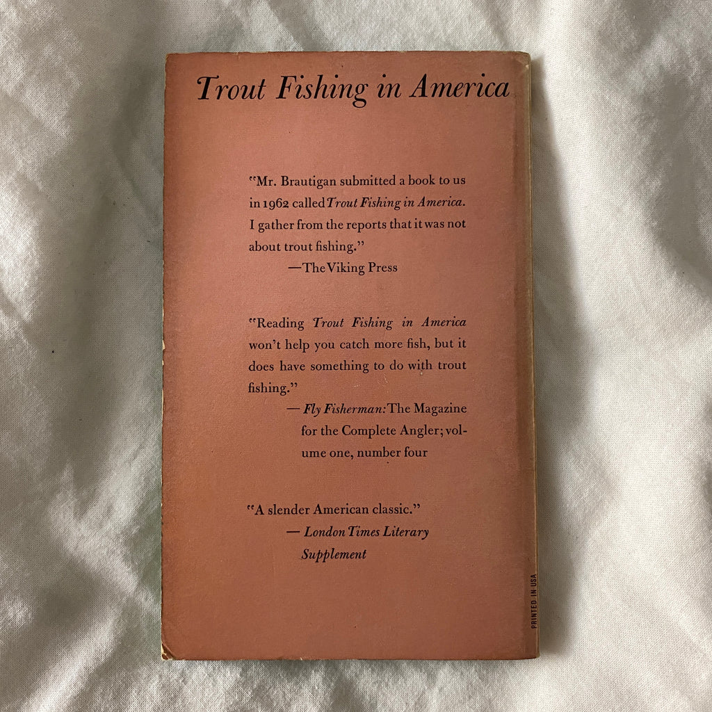 Trout Fishing in America by Richard Brautigan