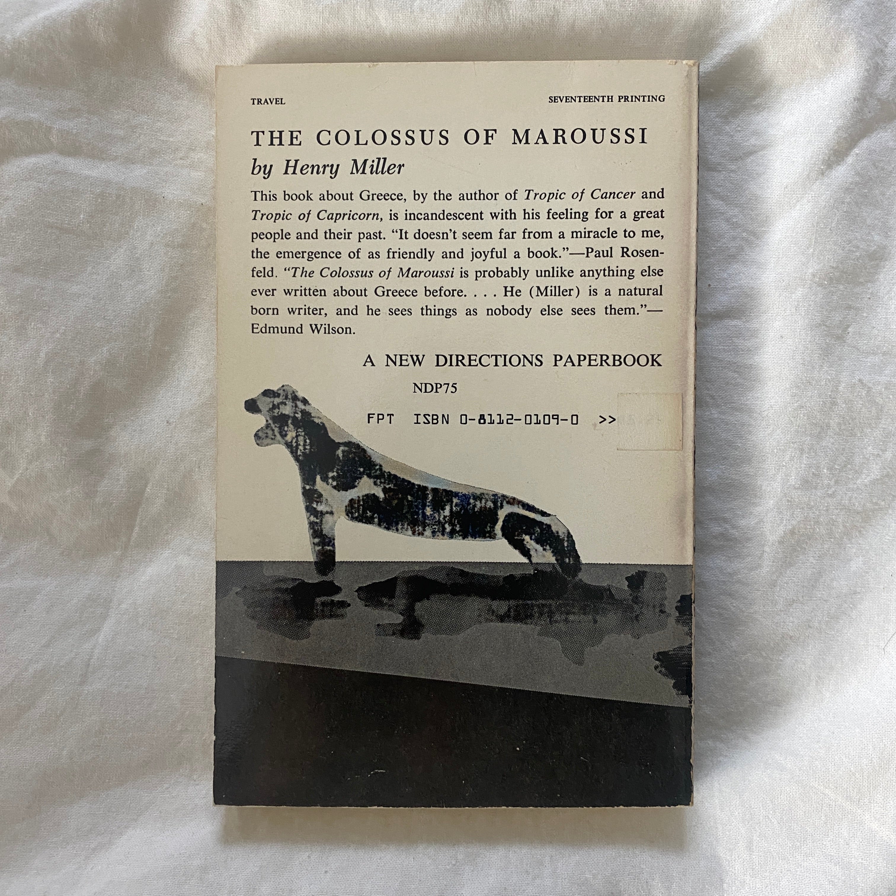 The Colossus of Maroussi by Henry Miller