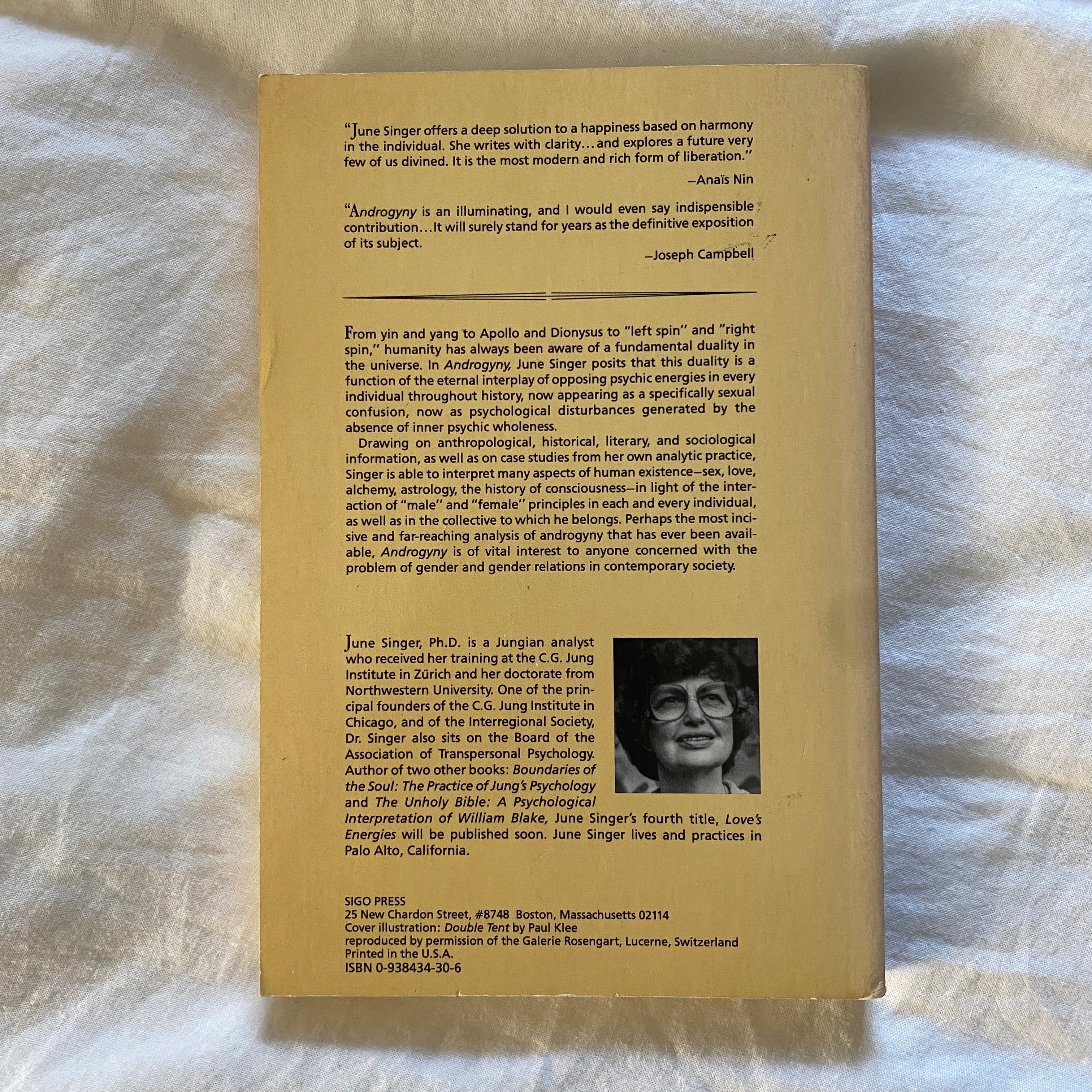 Androgyny: The Opposites Within by June Singer