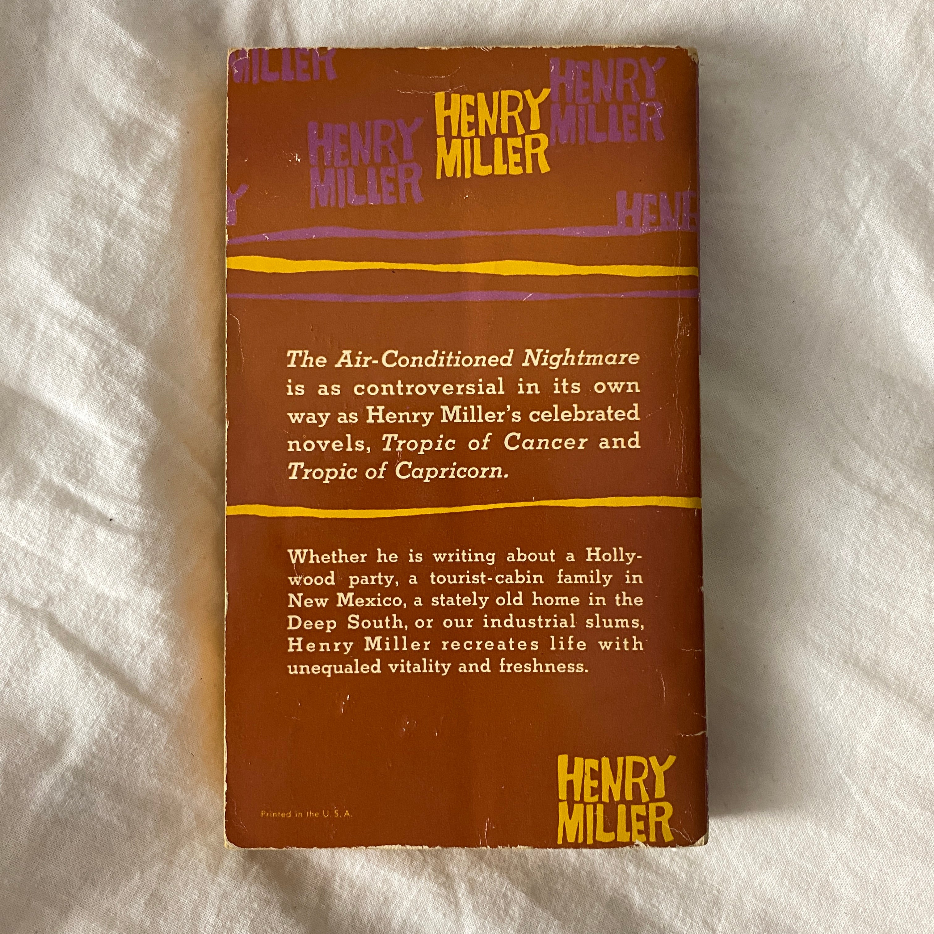 The Air-Conditioned Nightmare by Henry Miller