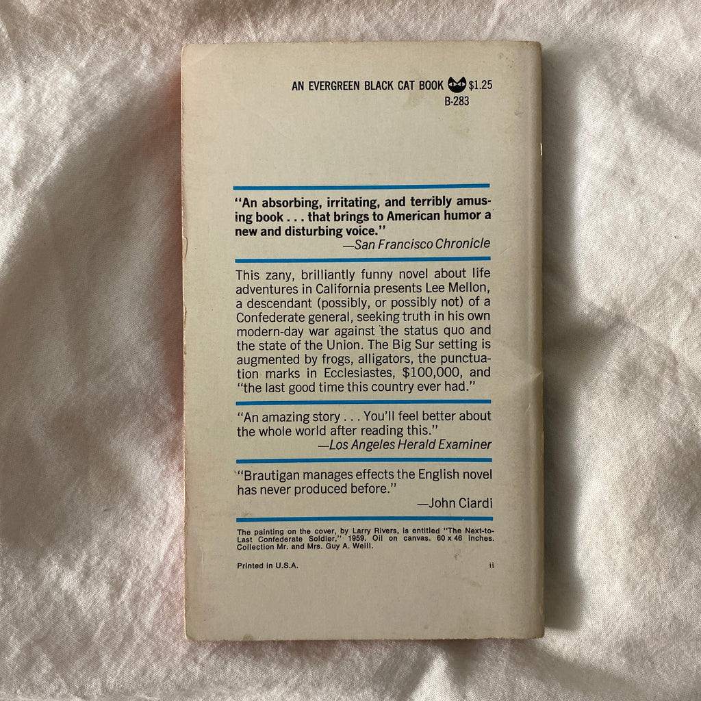 A Confederate General from Big Sur by Richard Brautigan