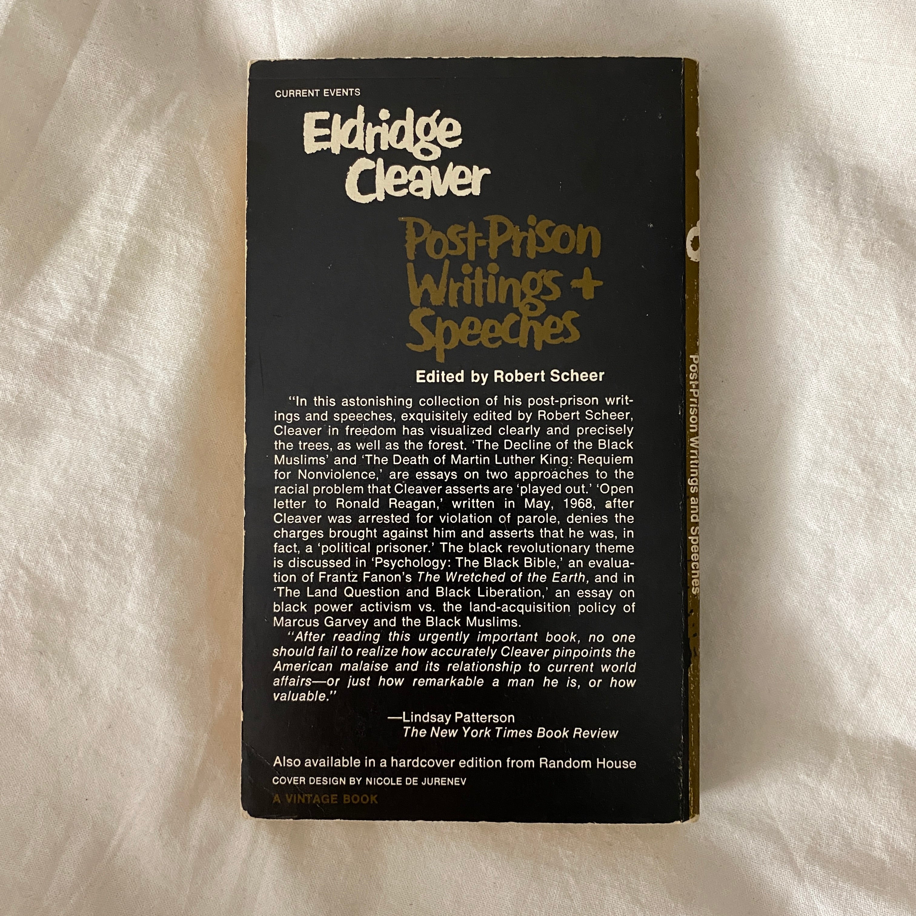 Post-Prison Writings + Speeches by Eldridge Cleaver