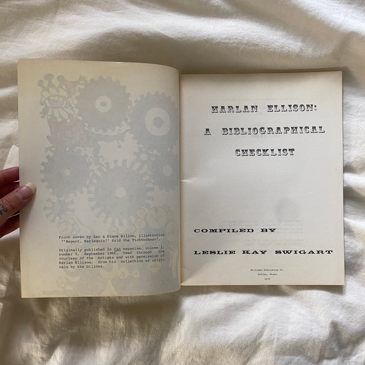 Harlan Ellison: A Bibliographical Checklist by Leslie Kay Swigart