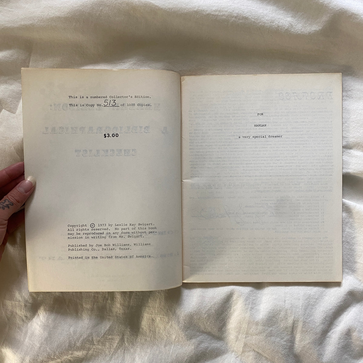 Harlan Ellison: A Bibliographical Checklist by Leslie Kay Swigart