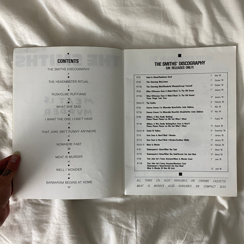 “Meat Is Murder” Songbook by the Smiths