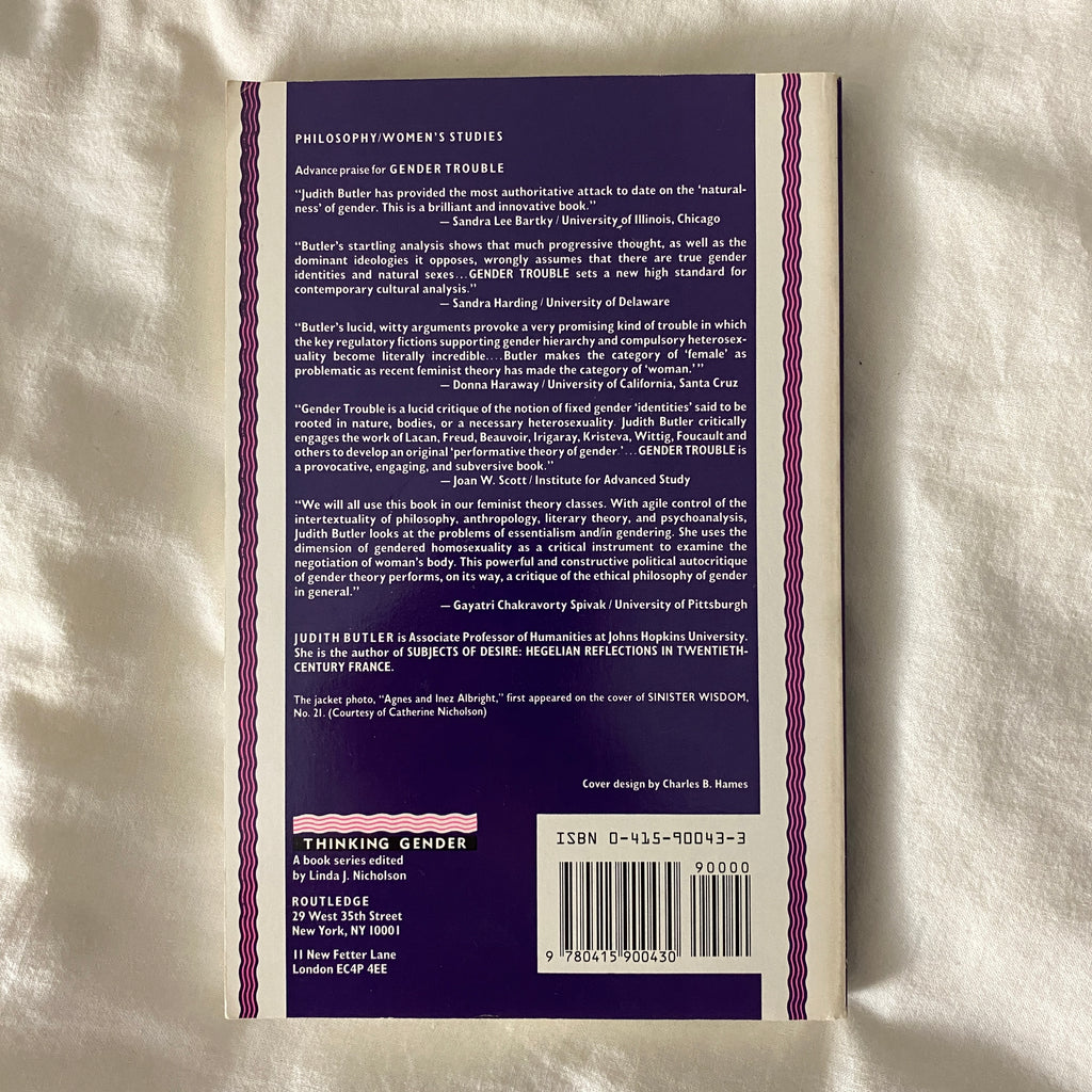 Gender Trouble by Judith Butler