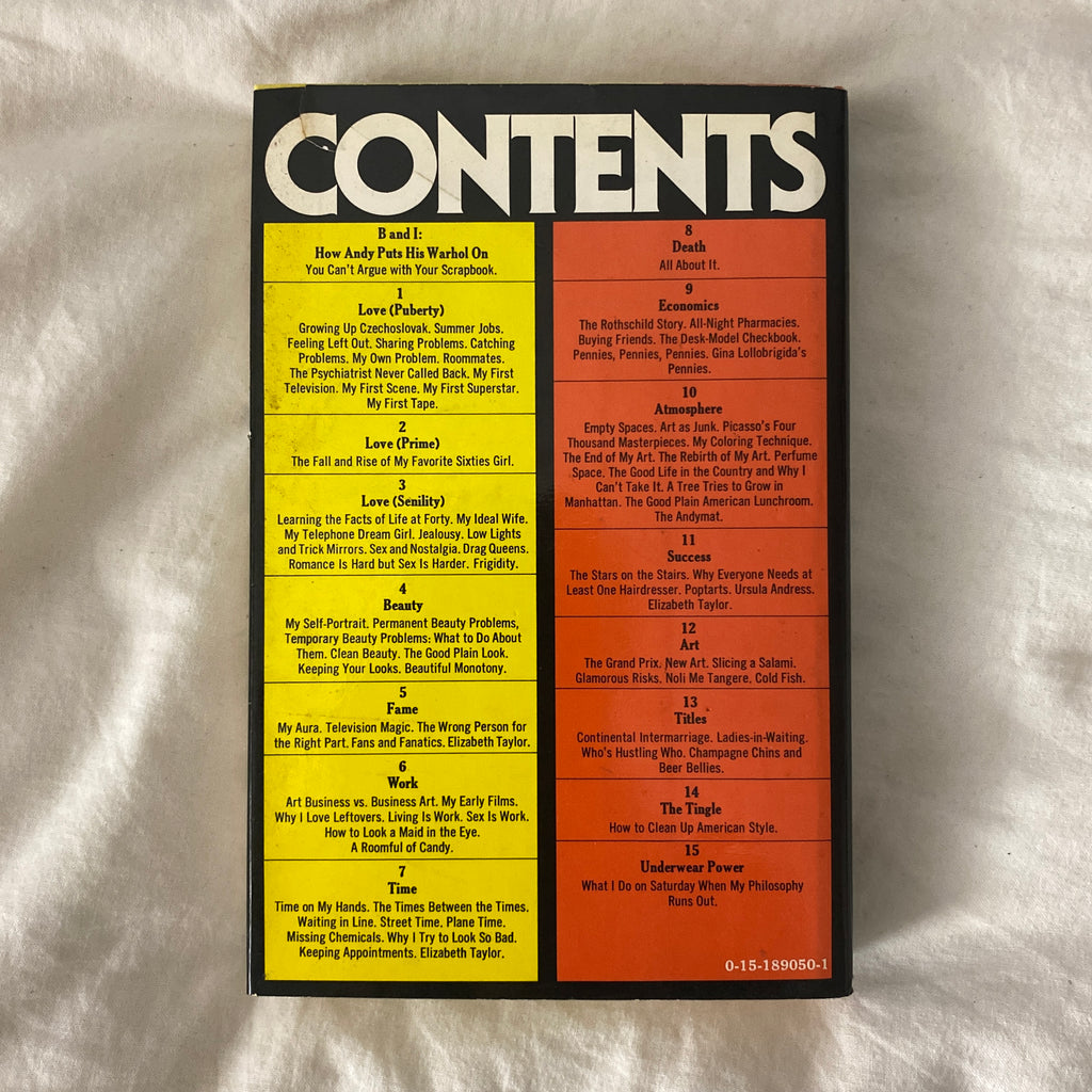 The Philosophy of Andy Warhol (From A to B and Back Again) by Andy Warhol