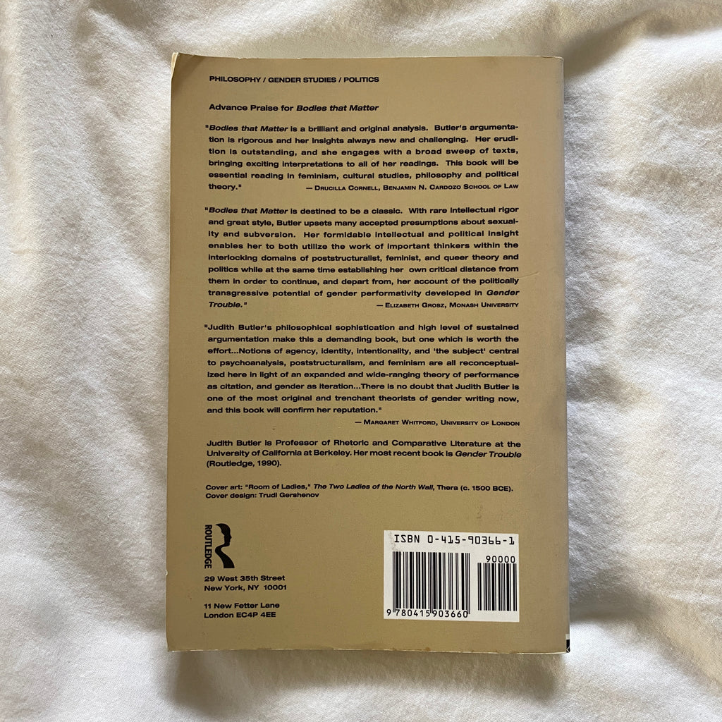 Bodies That Matter by Judith Butler