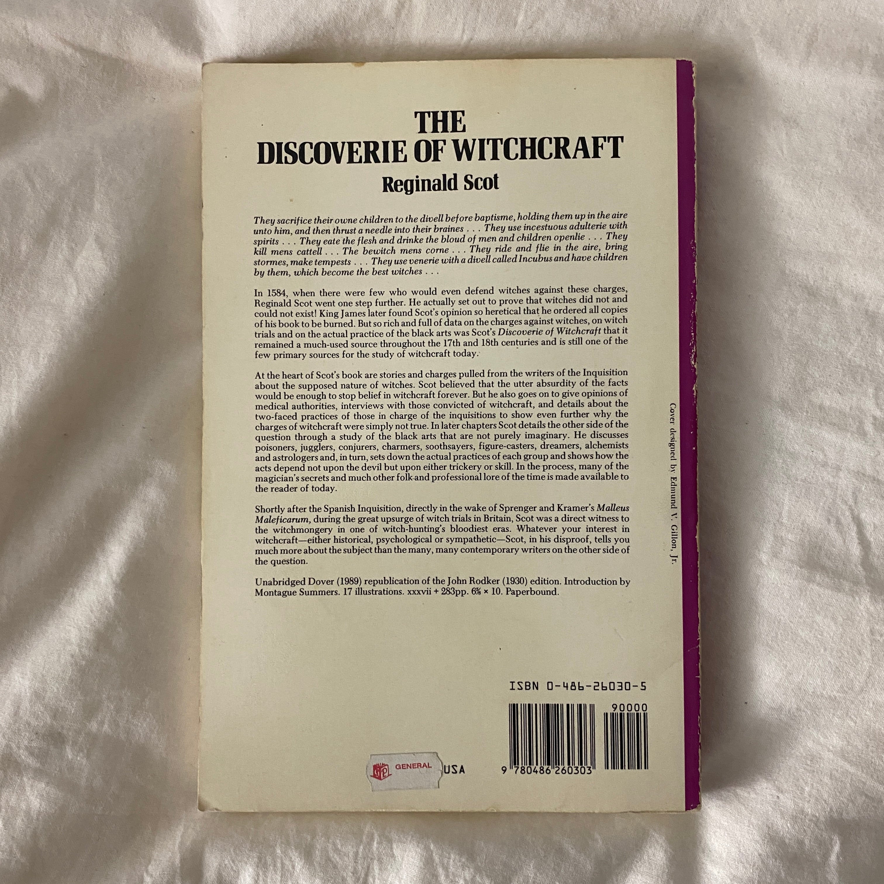 The Discoverie of Witchcraft by Reginald Scot