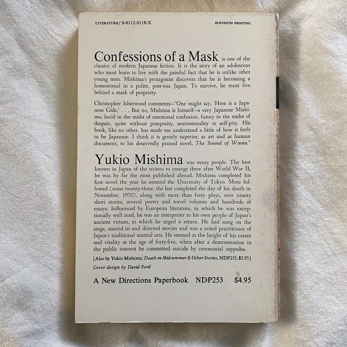 Confessions of a Mask by Yukio Mishima