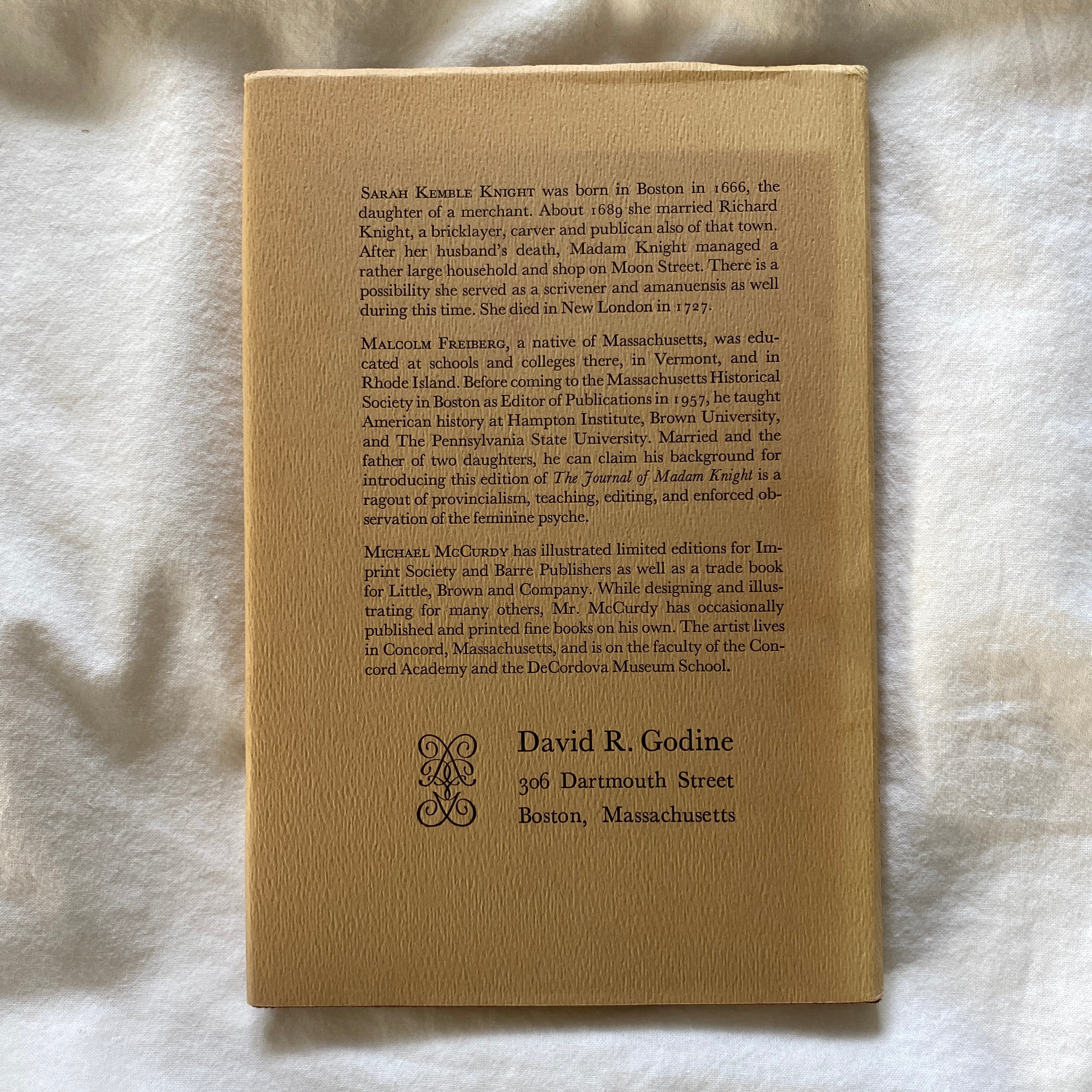 The Journal of Madam Knight