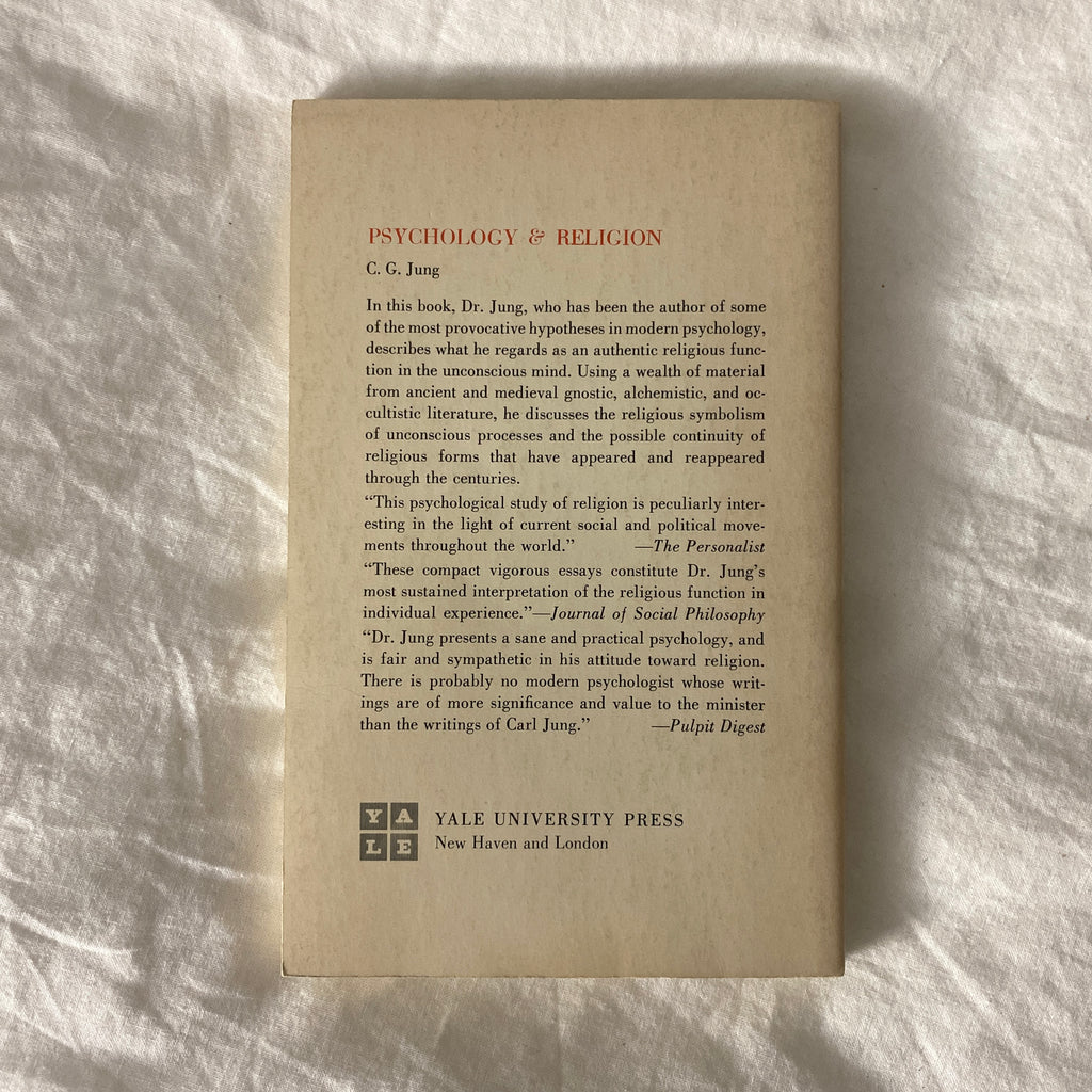 Psychology and Religion by C.G. Jung