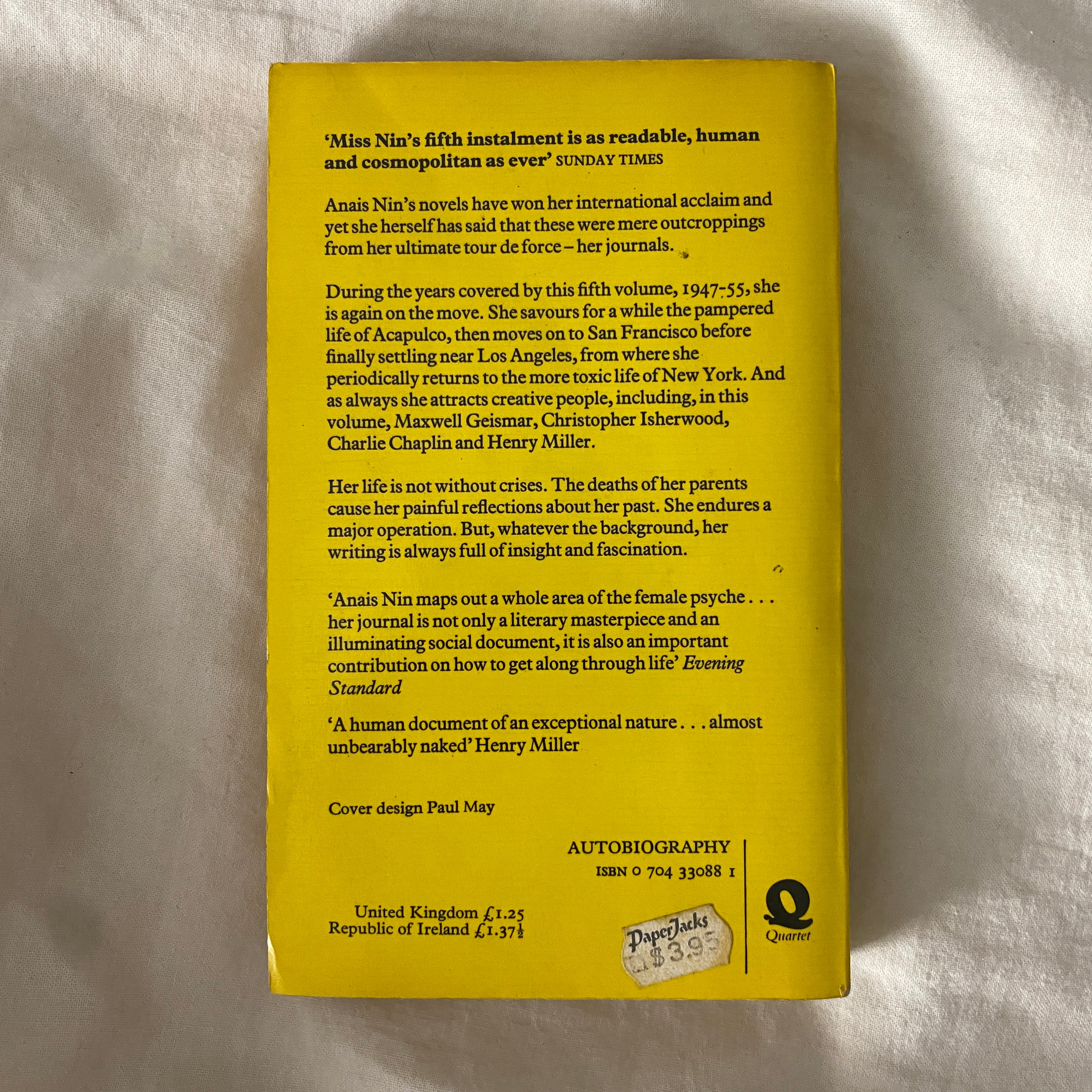 The Journals of Anais Nin Volume Five
