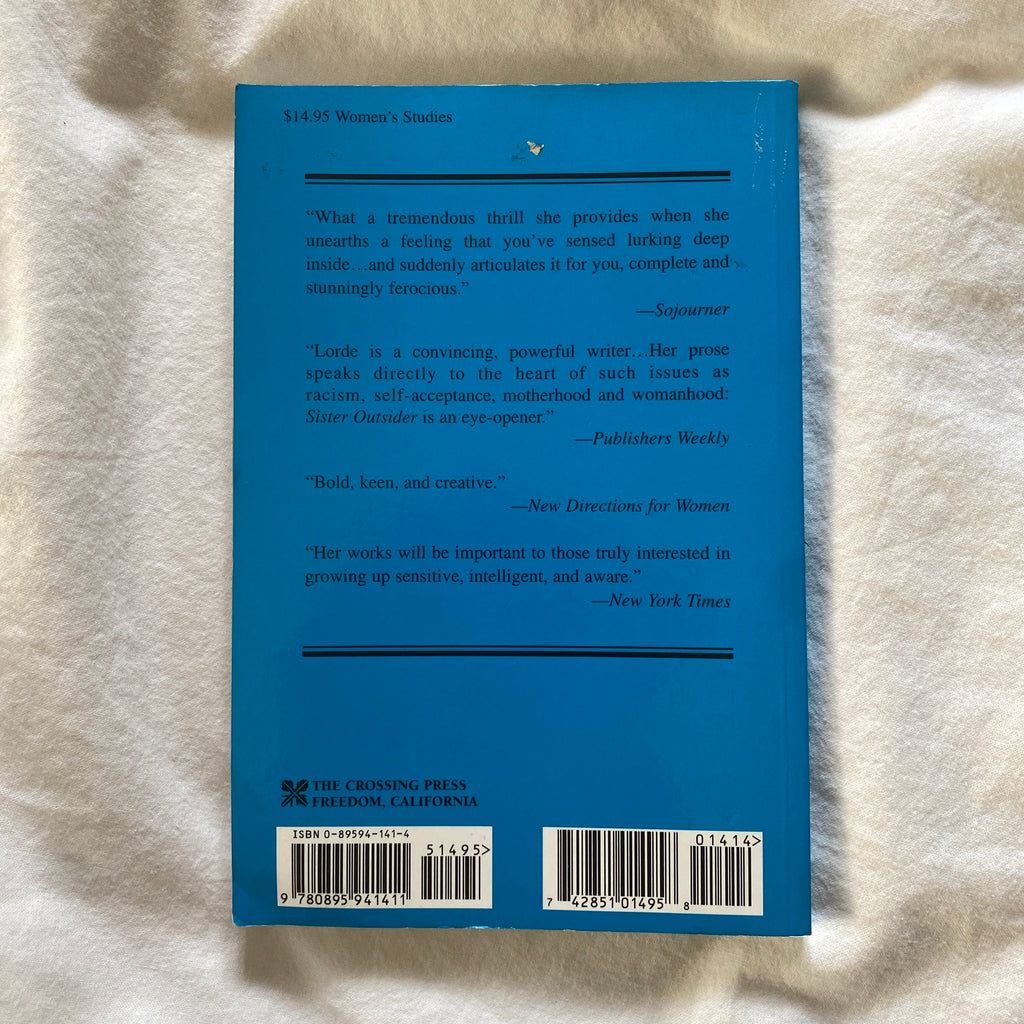Sister Outsider by Audre Lorde