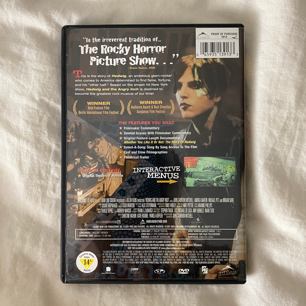 Hedwig and the Angry Inch DVD