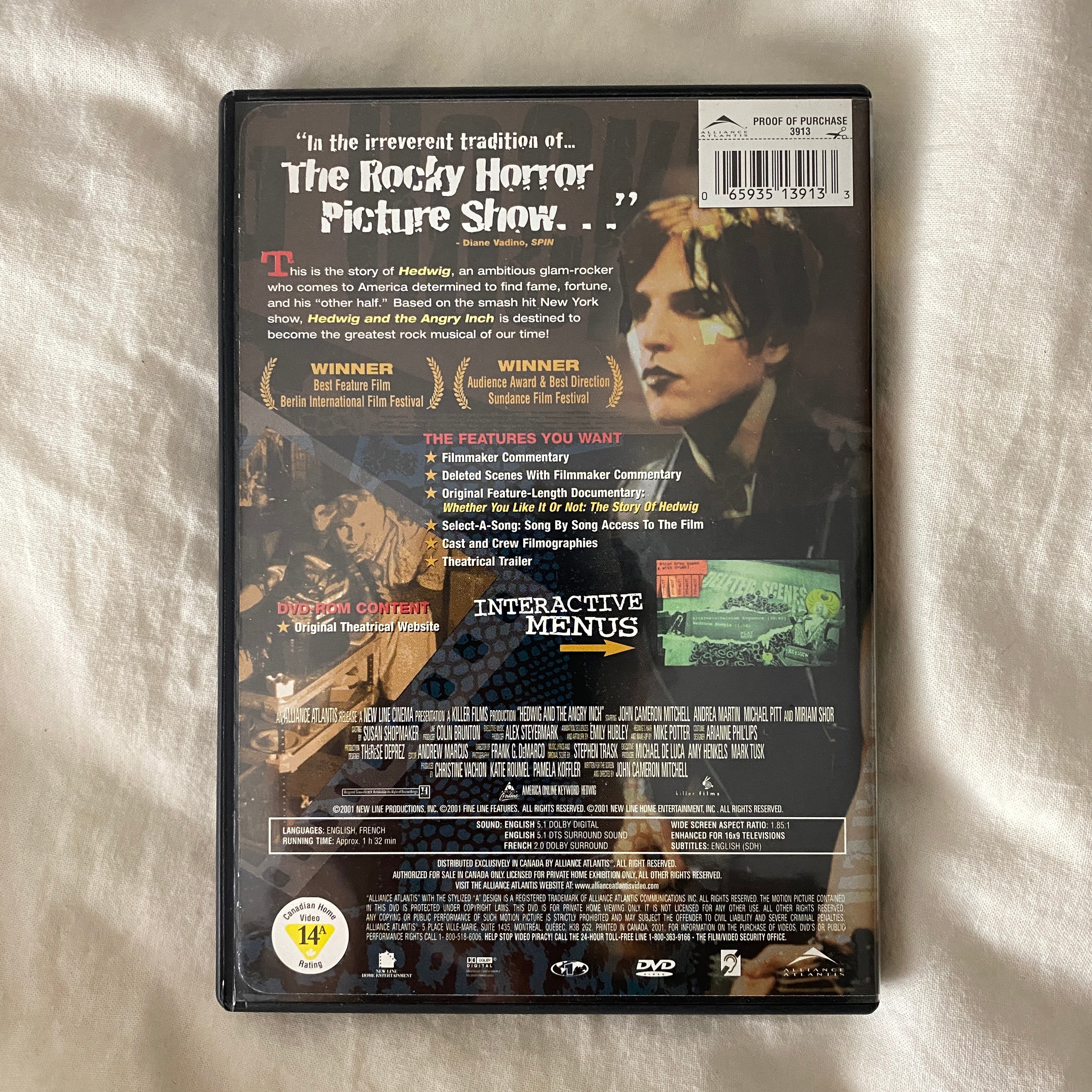 Hedwig and the Angry Inch DVD