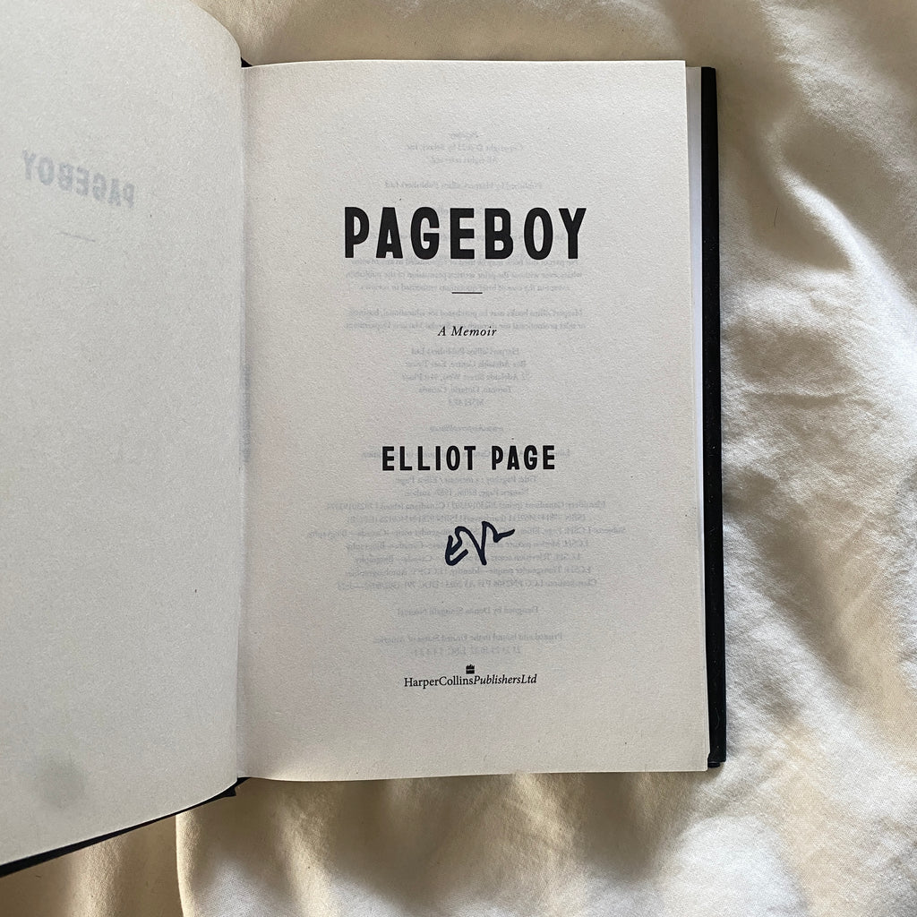 Pageboy: A Memoir by Elliot Page SIGNED