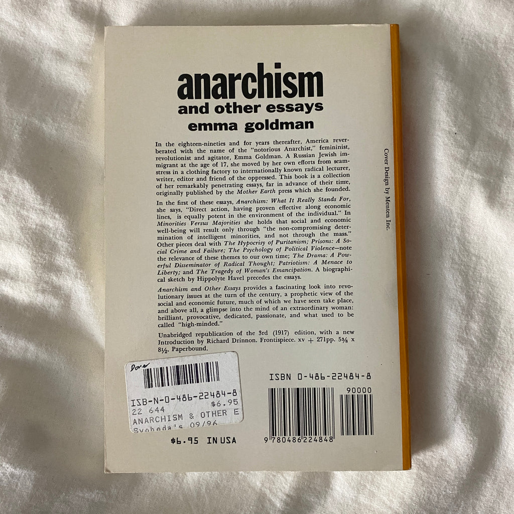 Anarchism and Other Essays by Emma Goldman