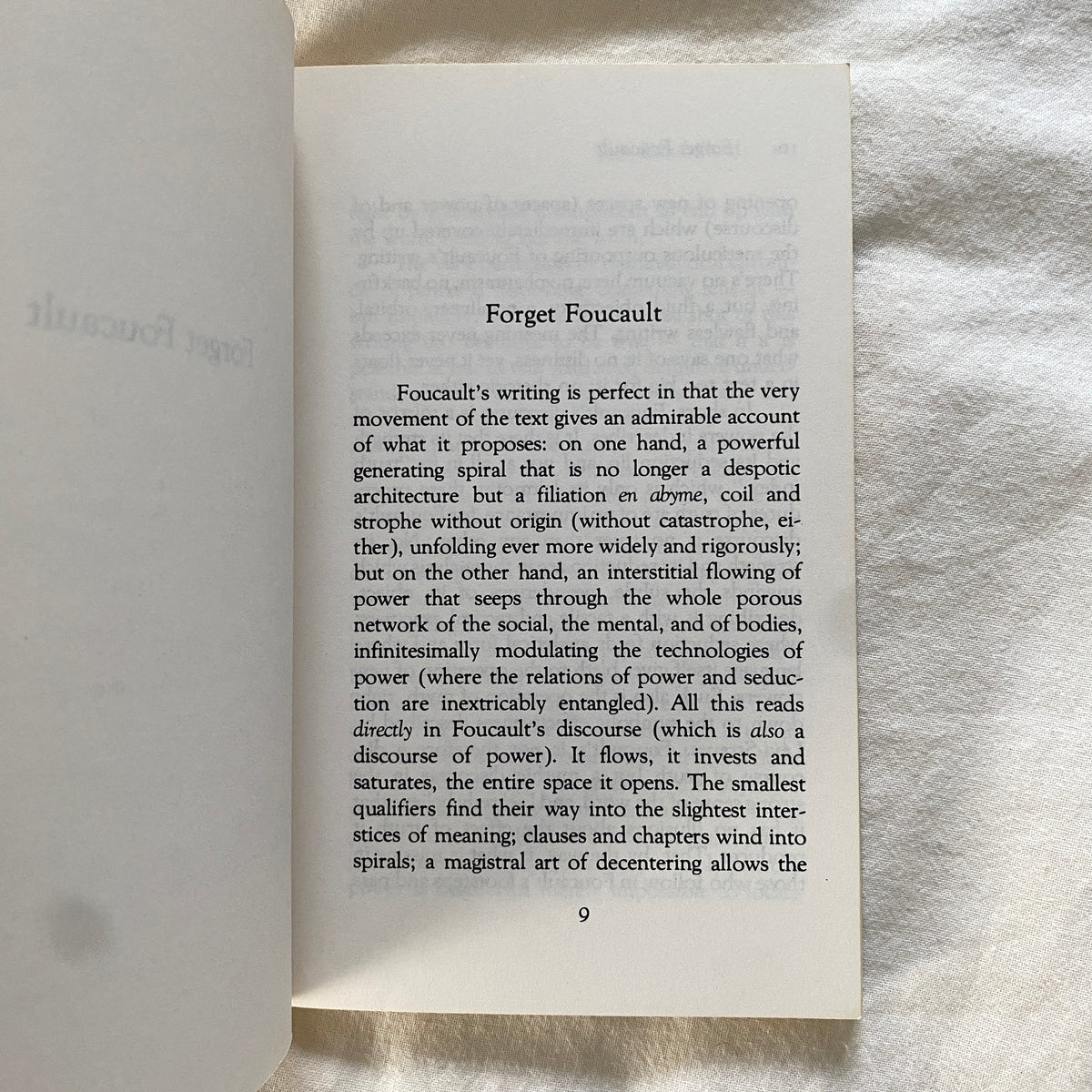Forget Foucault by Jean Baudrillard