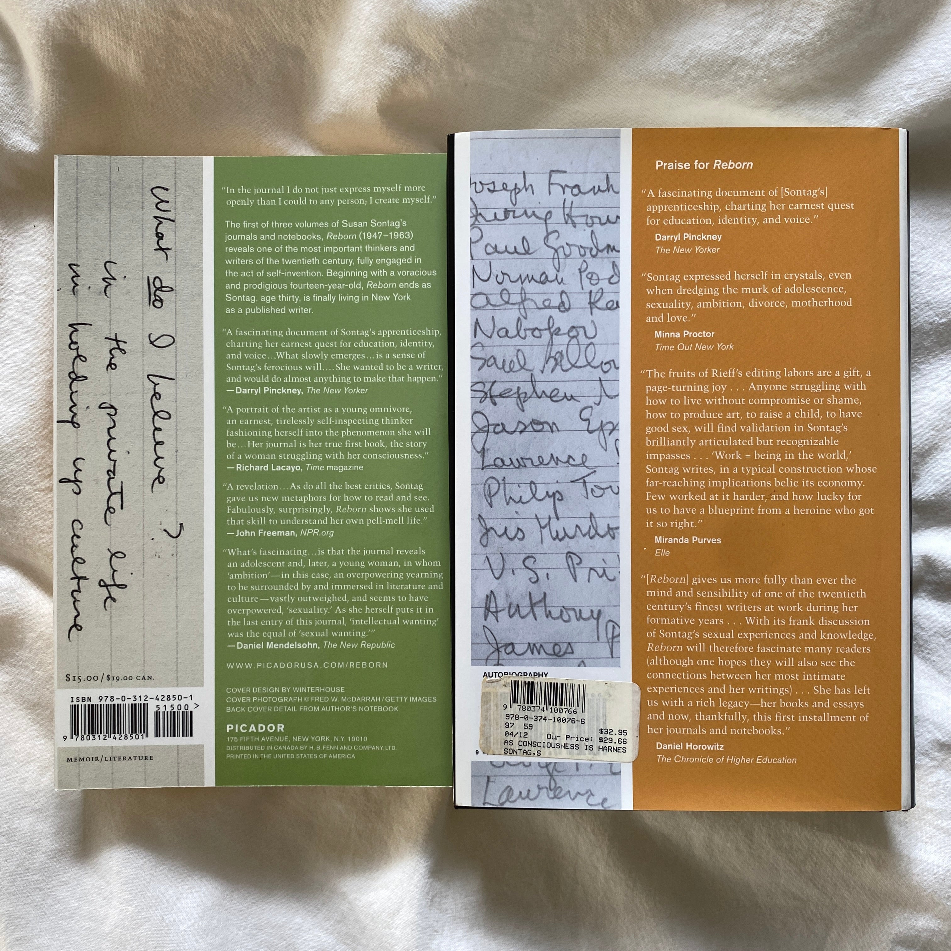Journals & Notebooks 1947-1963 and 1964-1980 by Susan Sontag