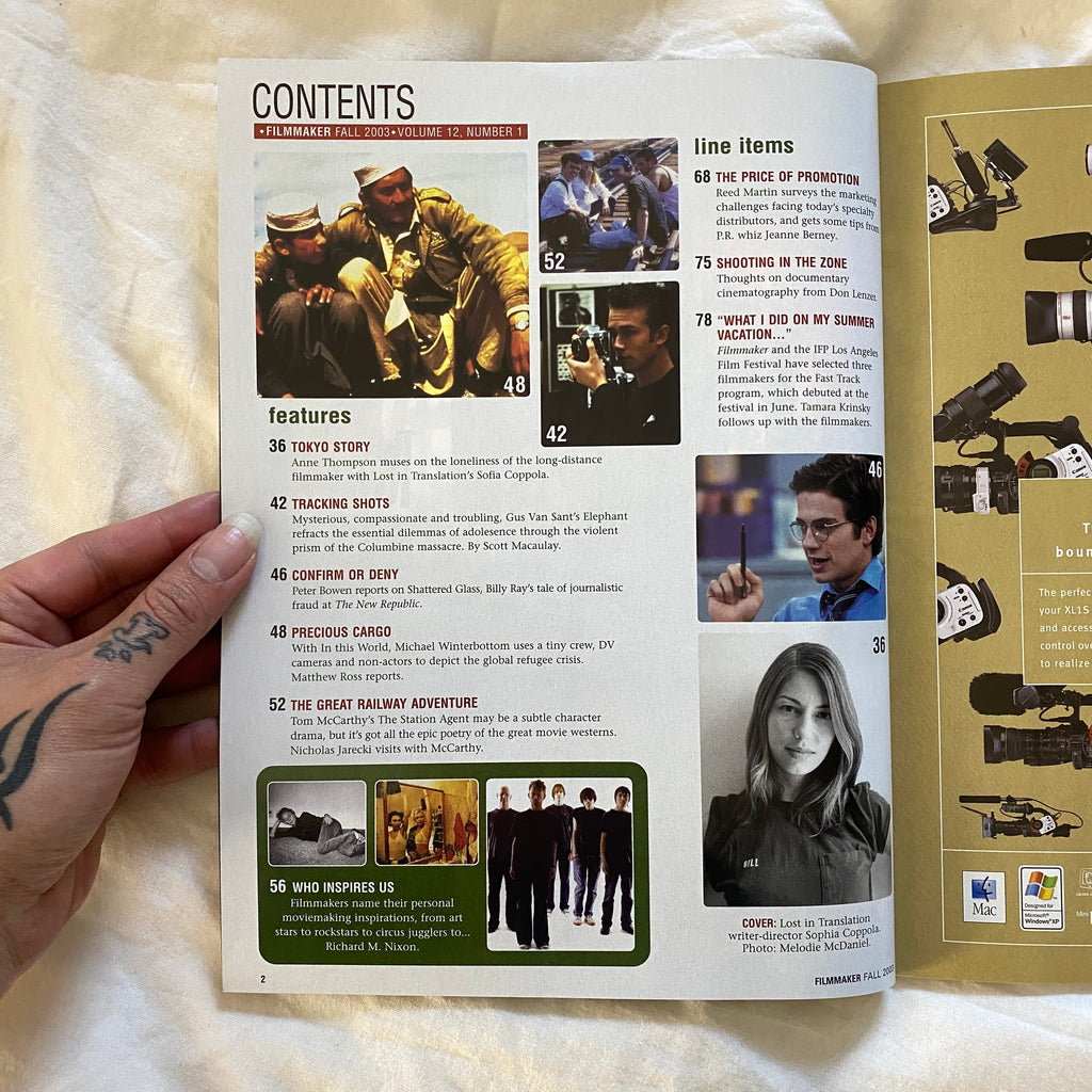 Filmmaker Magazine Fall 2003 Sophia Coppola