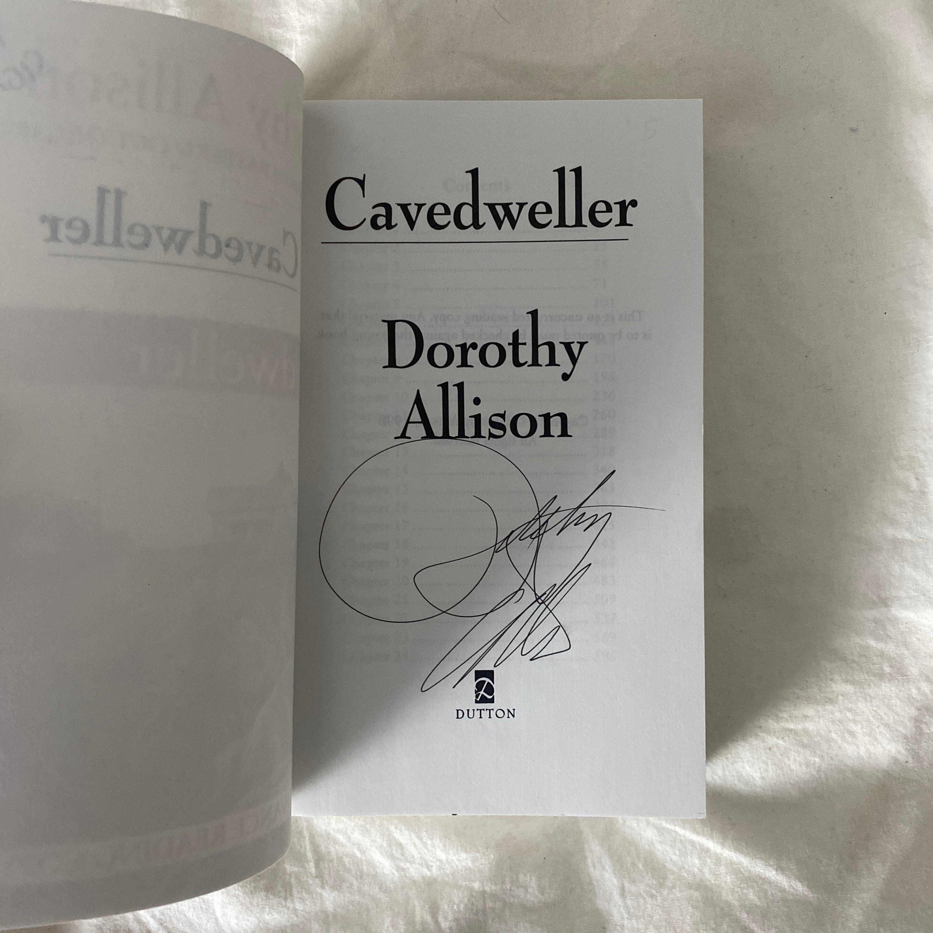 Cavedweller by Dorothy Allison SIGNED