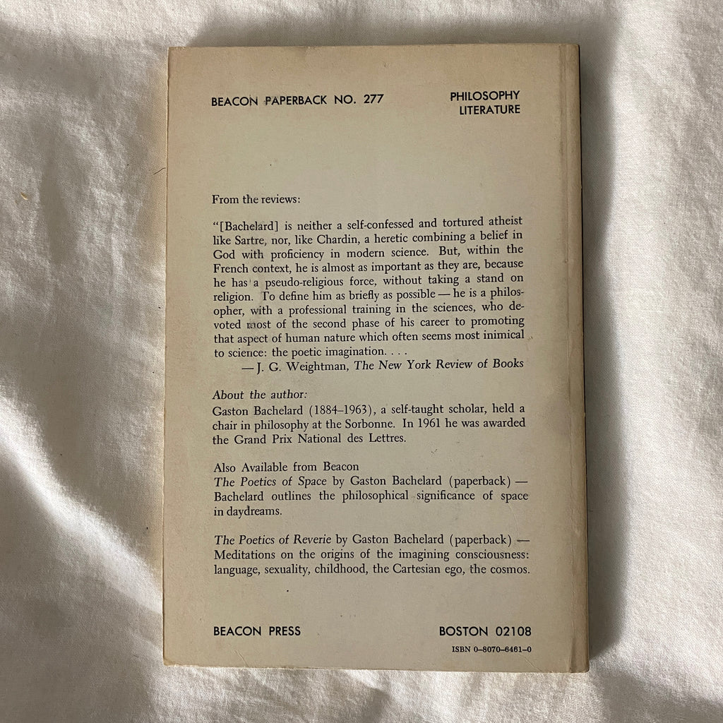 The Psychoanalysis of Fire by Gaston Bachelard
