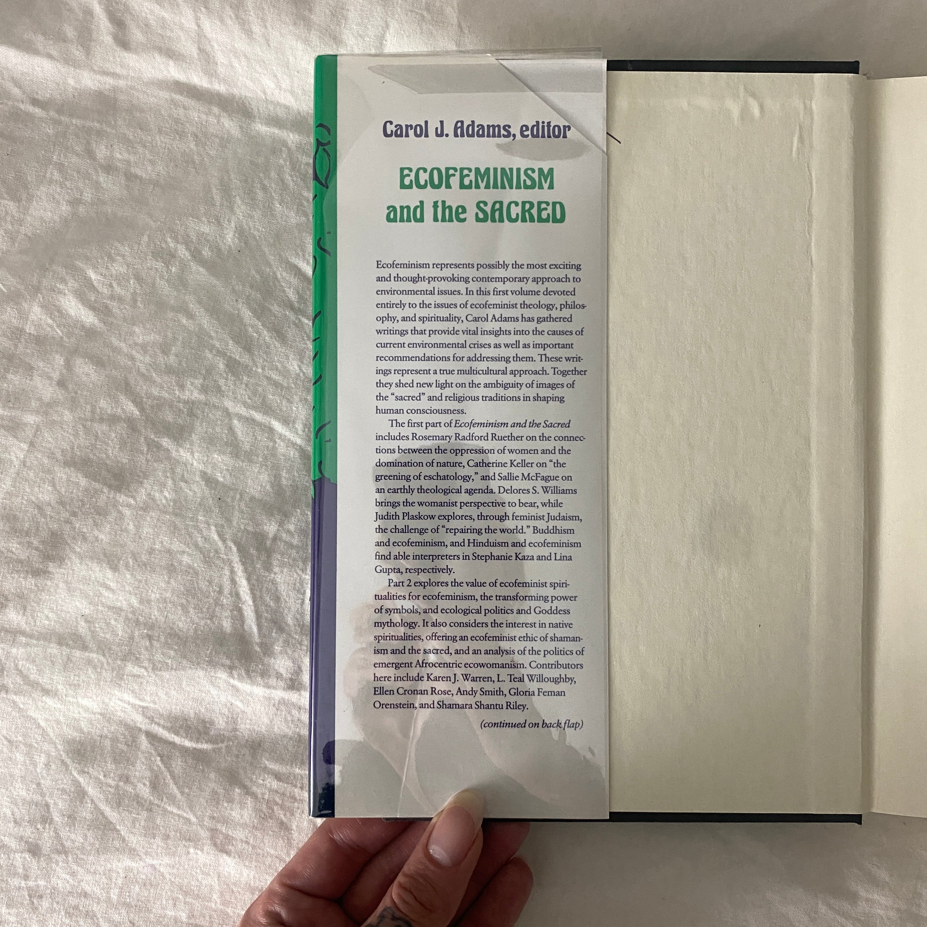 Ecofeminism and the Sacred edited by Carol J. Adams
