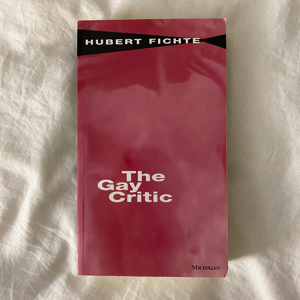 The Gay Critic by Hubert Fichte