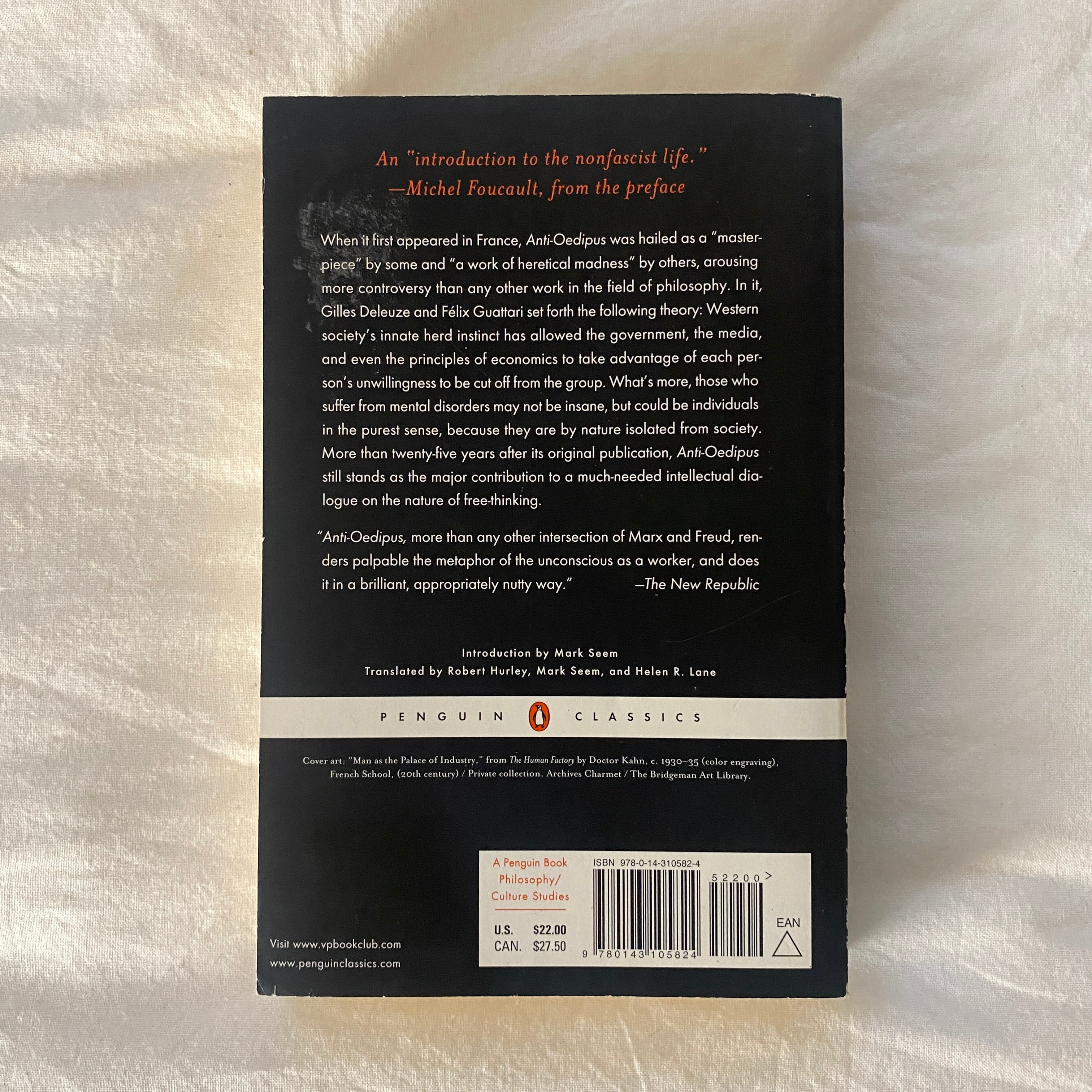 Anti-Oedipus by Gilles Deleuze and Félix Guattari