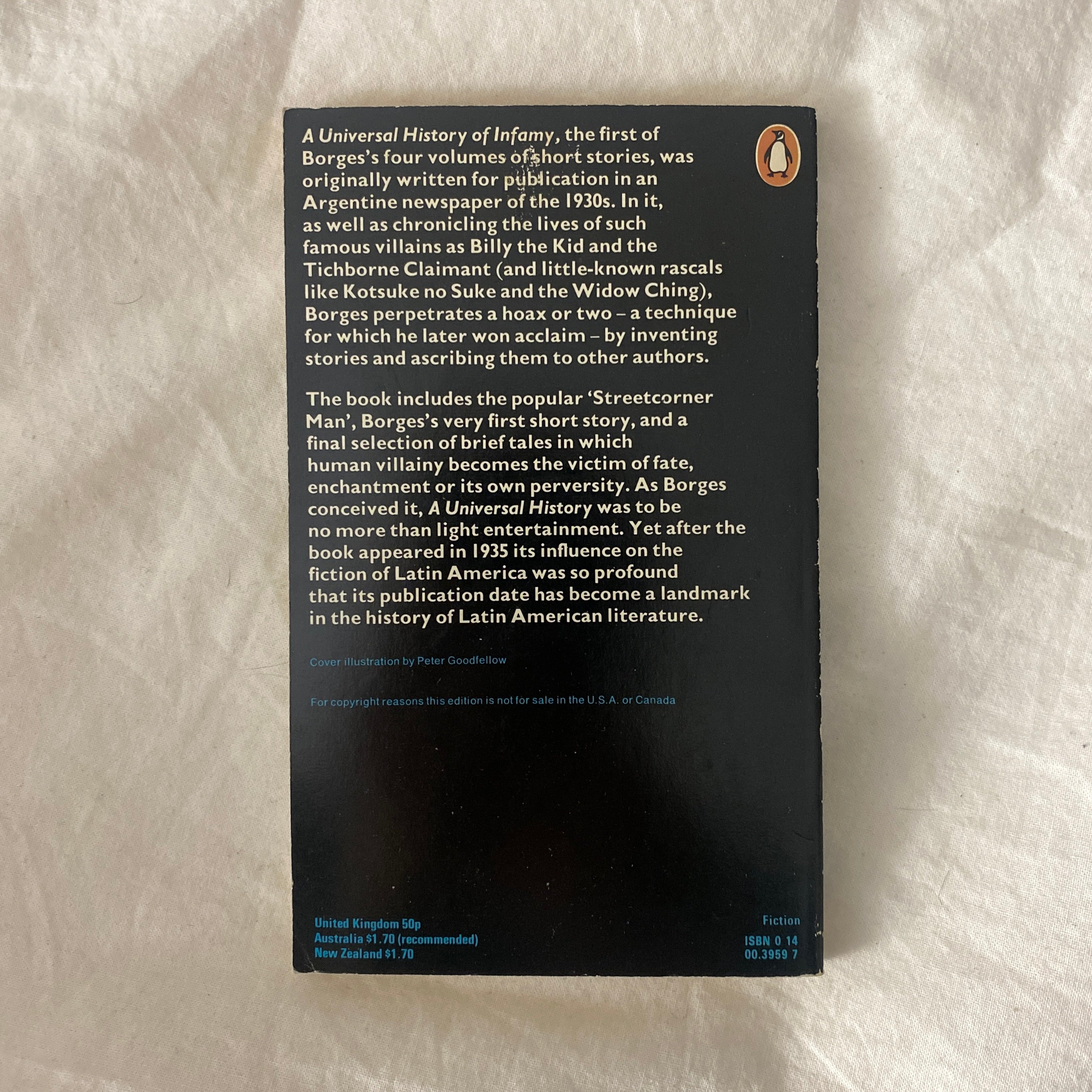 A Universal History of Infamy by Jorge Luis Borges