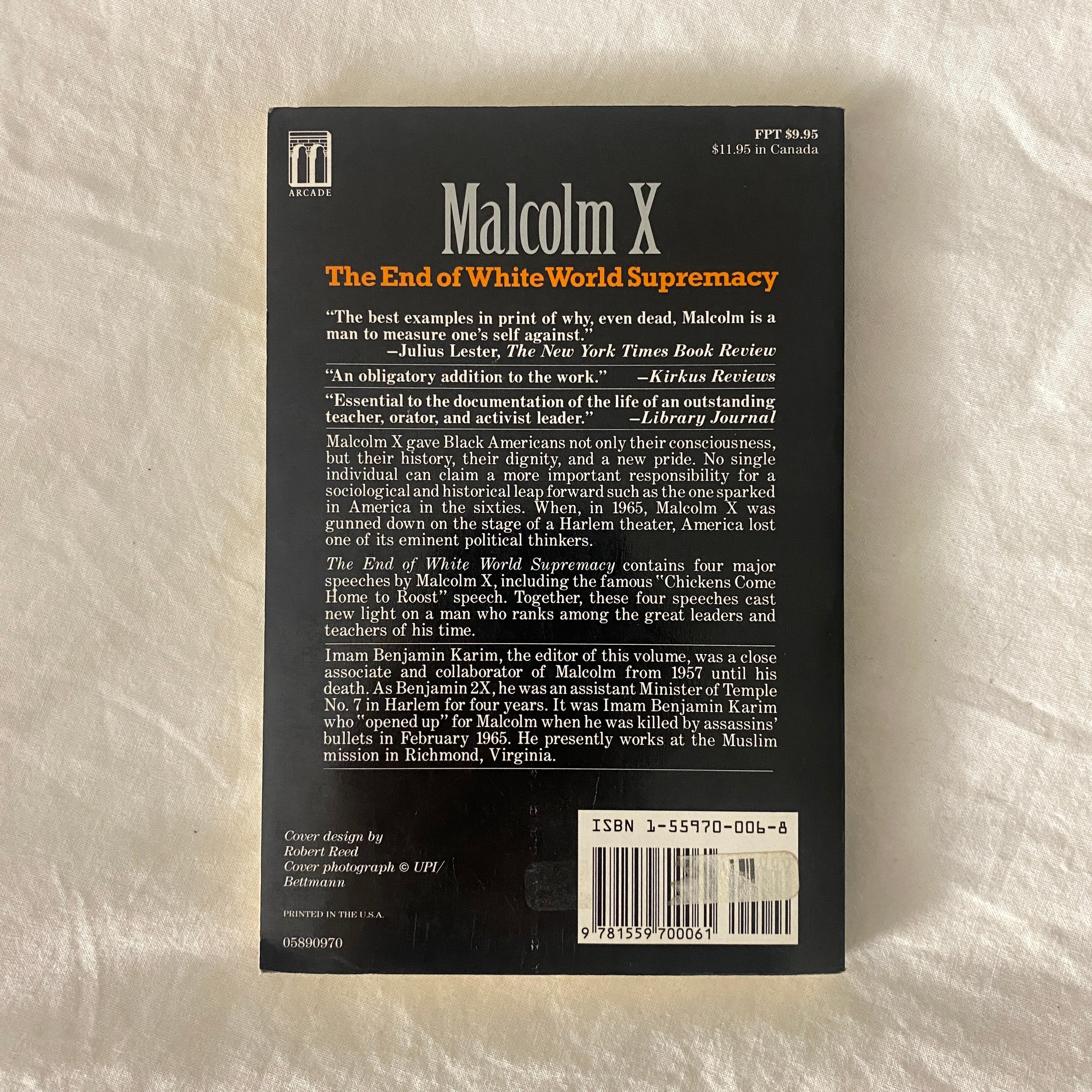 The End of White Supremacy by Malcolm X